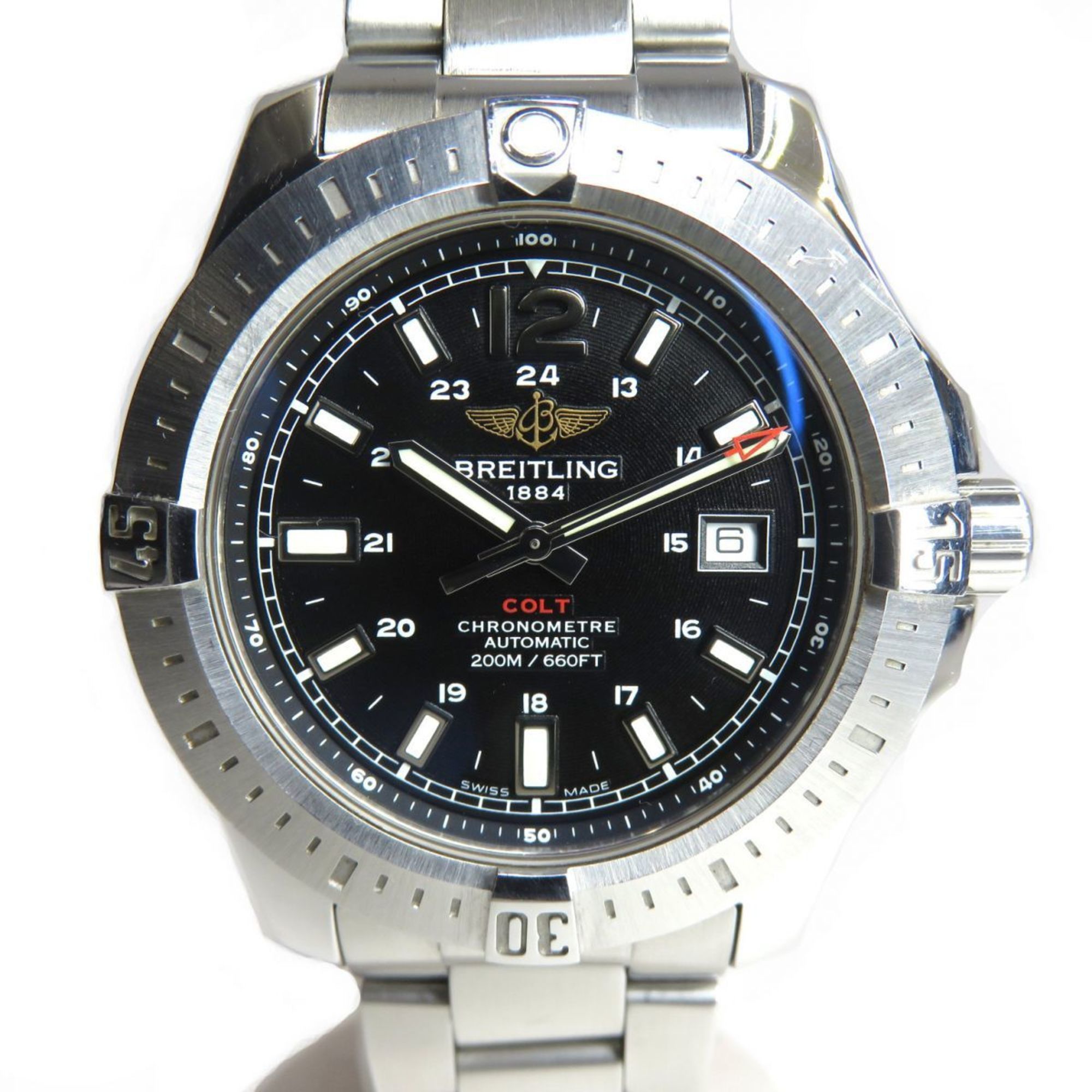 Breitling BREITLING Colt 44 Automatic Date A17388 Black Men's Watch Size ONE SIZE - 2 Thumbnail