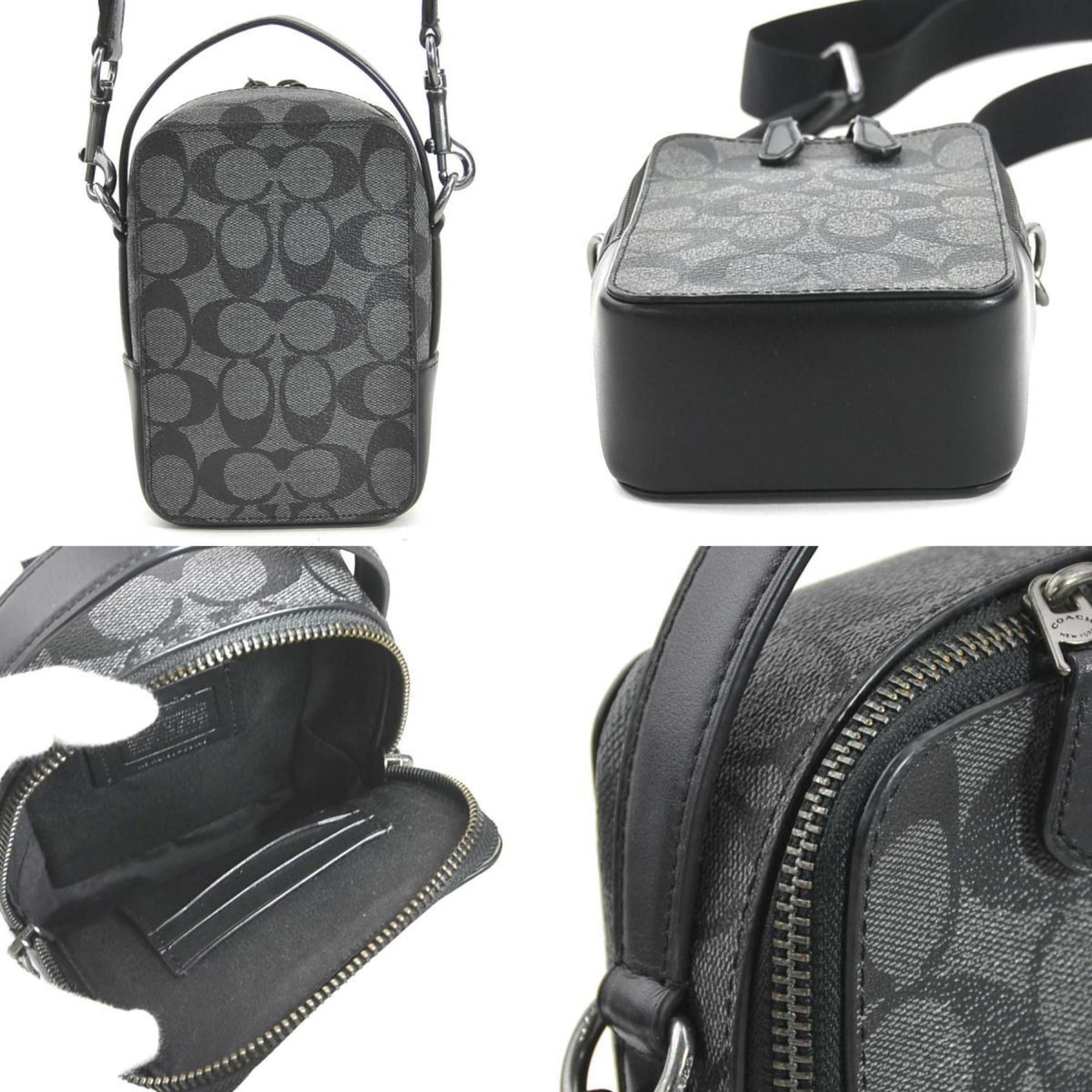 Coach Coach shoulder bag signature leather black men's h30793k Size ONE SIZE - 3 Thumbnail