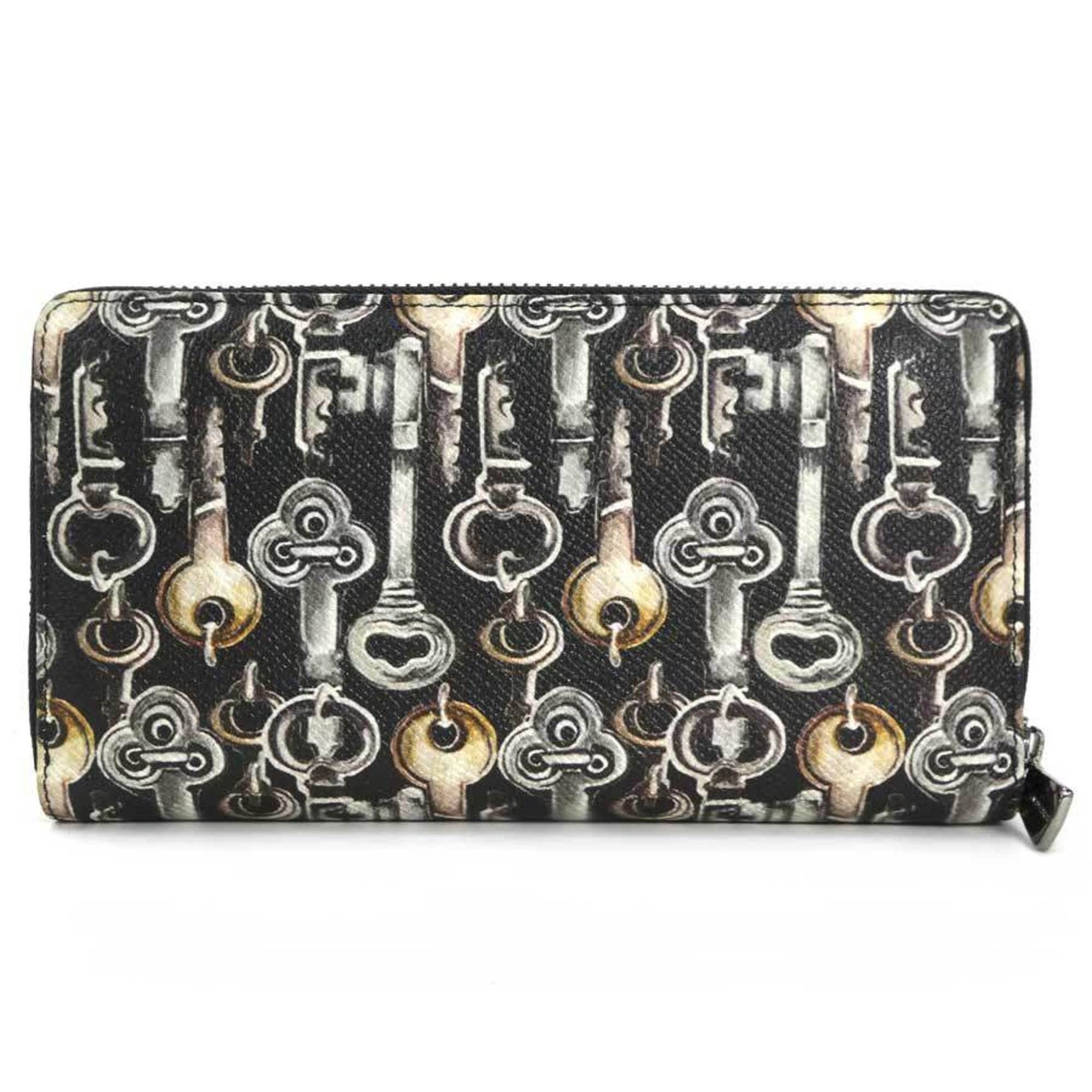 Dolce & Gabbana Dolce & Gabbana DOLCE&GABBANA Round Long Wallet Leather Black Men's Women's t19596a Size ONE SIZE - 2 Thumbnail