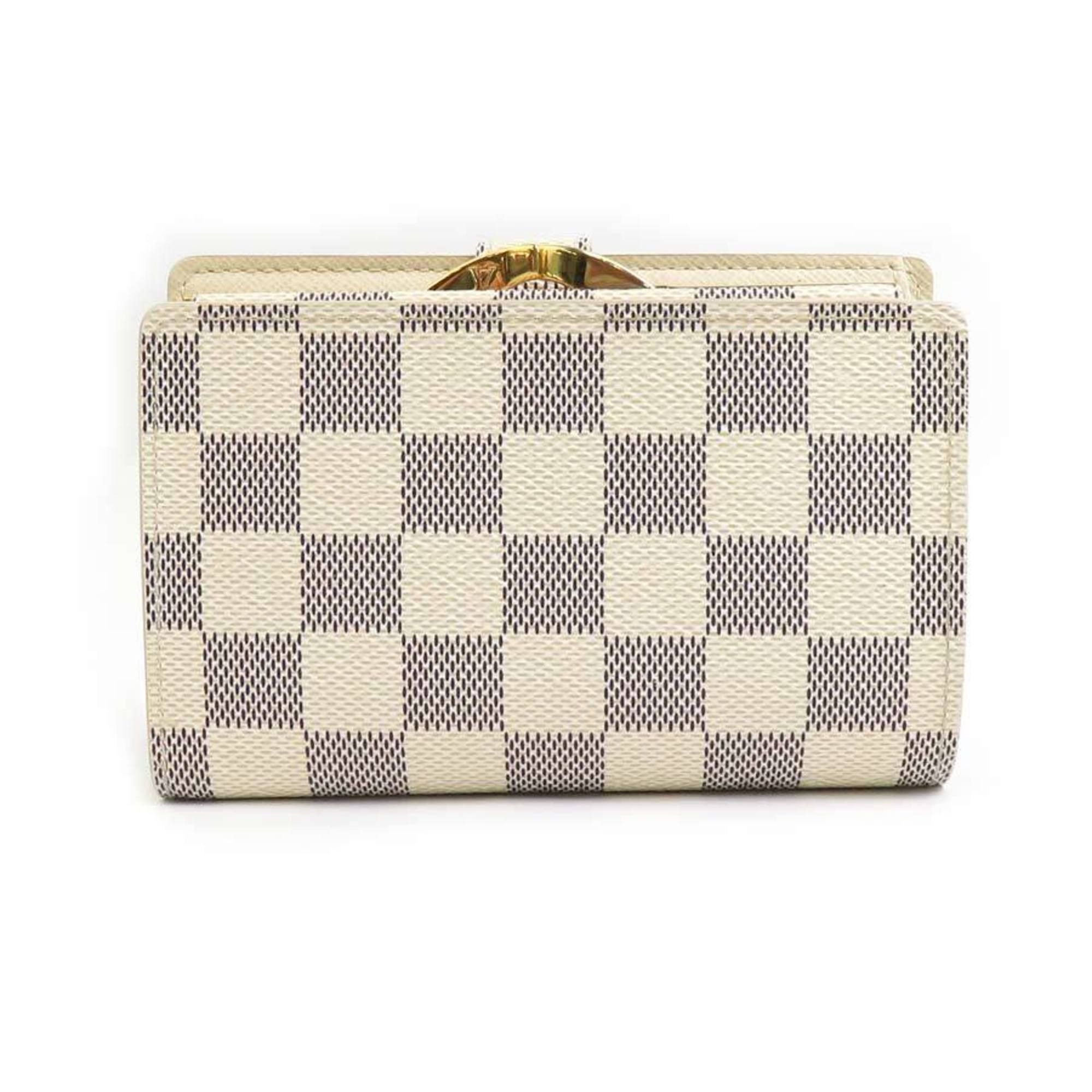 Louis Vuitton Louis Vuitton Bi-fold wallet Damier Azur Portefeuille Viennois canvas Ivory Men's Women's N61676 h30801a Size ONE SIZE - 2 Thumbnail