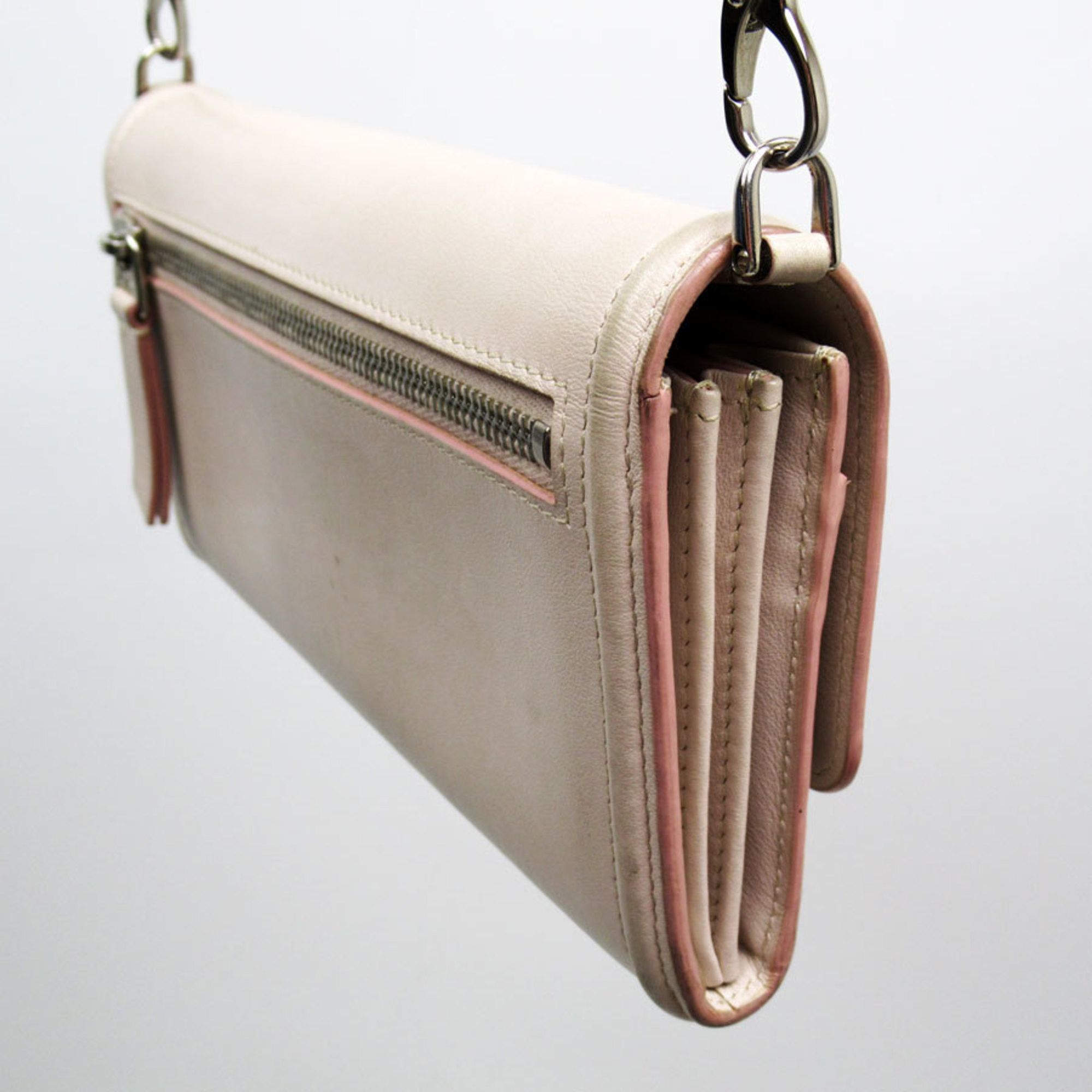 Tod's Tod's Long Wallet Shoulder Leather Light Pink Women's t18781a Size ONE SIZE - 2 Thumbnail