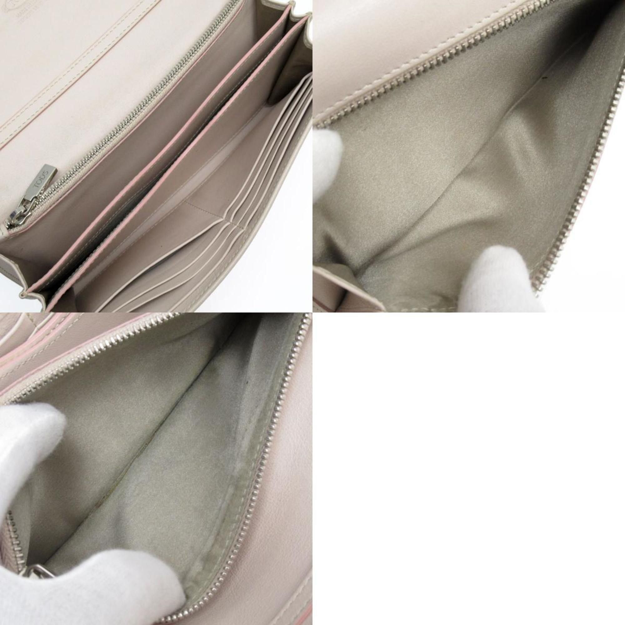 Tod's Tod's Long Wallet Shoulder Leather Light Pink Women's t18781a Size ONE SIZE - 5 Thumbnail