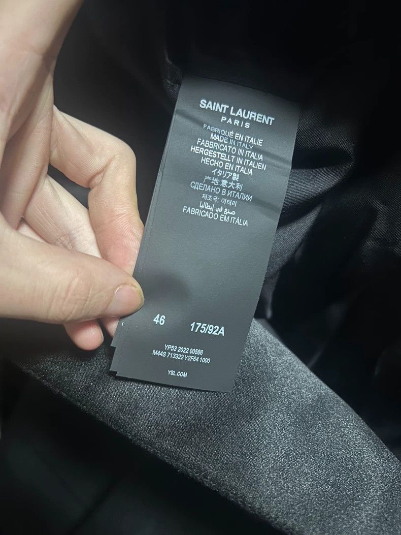 Saint Laurent Paris Saint Laurent Paris 23SS sword collar double breasted coat Size US S / EU 44-46 / 1 - 6 Thumbnail
