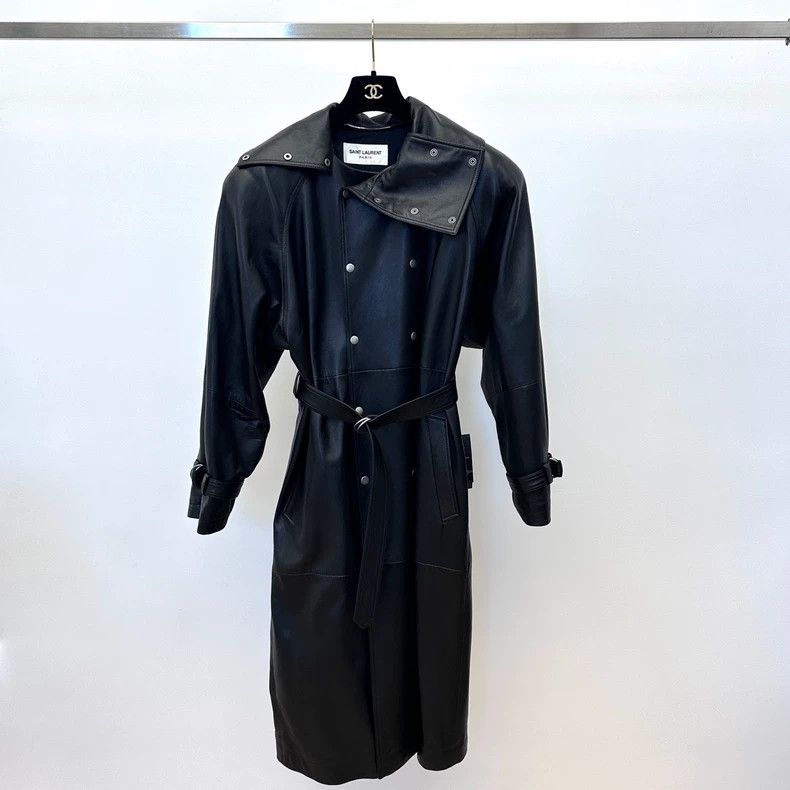 Saint Laurent Paris Saint Laurent Paris Long leather jacket Size US S / EU 44-46 / 1 - 4 Thumbnail