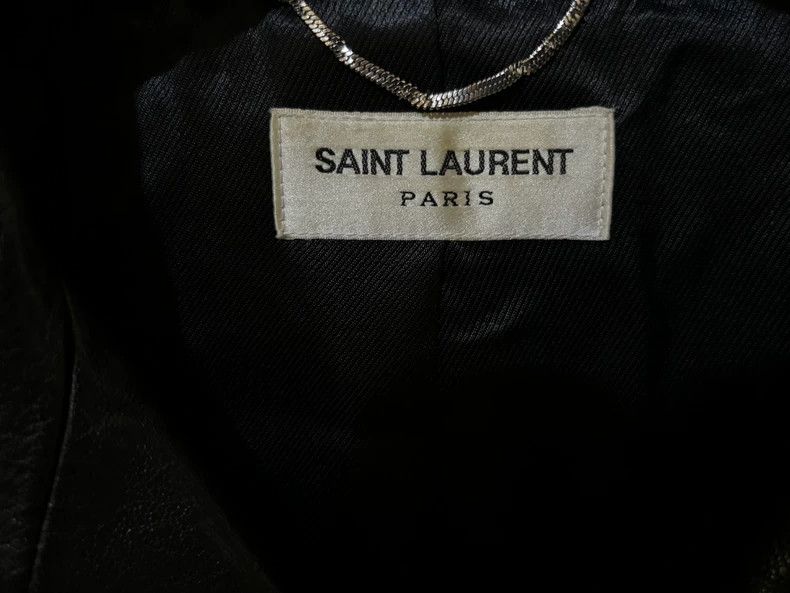 Saint Laurent Paris Saint Laurent Paris 14ss Dora Chain Leather Jacket Size US M / EU 48-50 / 2 - 2 Thumbnail