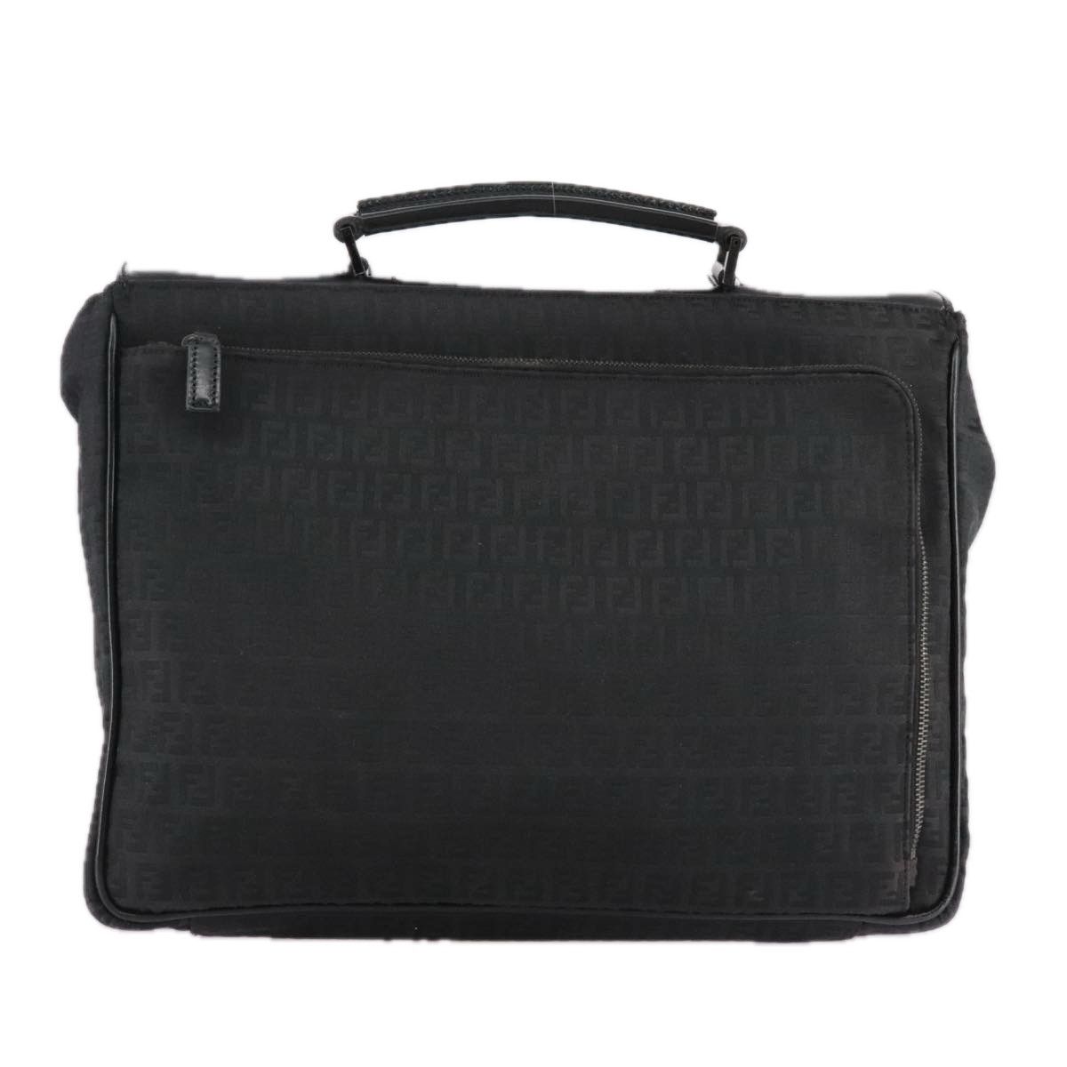 Fendi Zucchino Black Canvas Briefcase Bag (Pre-Owned) Size ONE SIZE - 2 Thumbnail