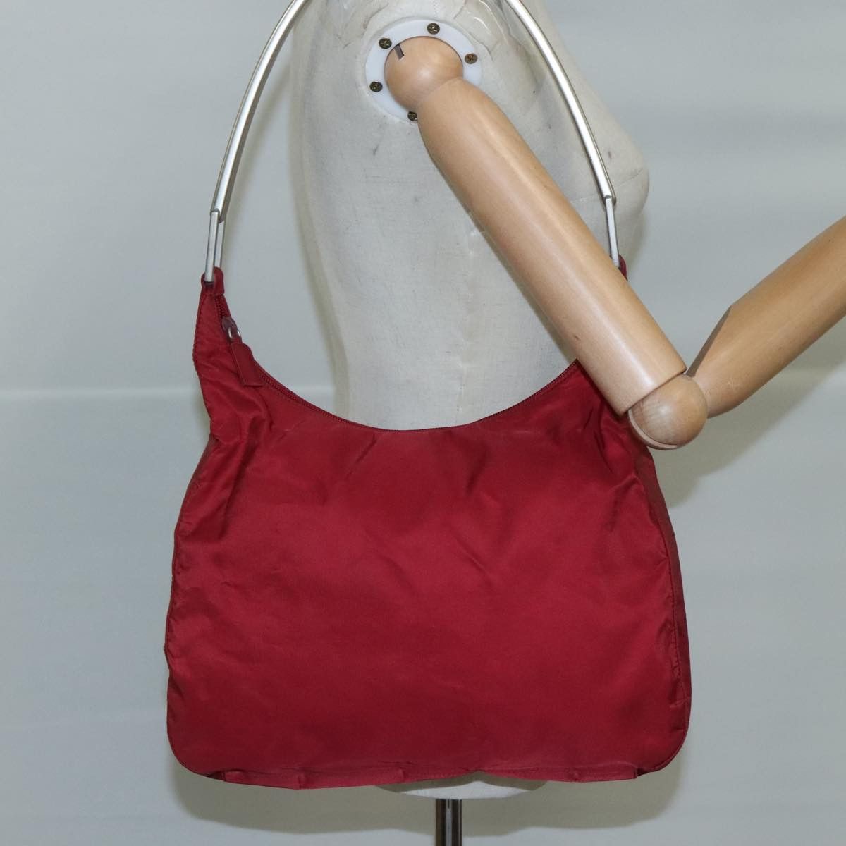 Prada Re-Nylon Red Synthetic Shoulder Bag (Pre-Owned) Size ONE SIZE - 16 Thumbnail
