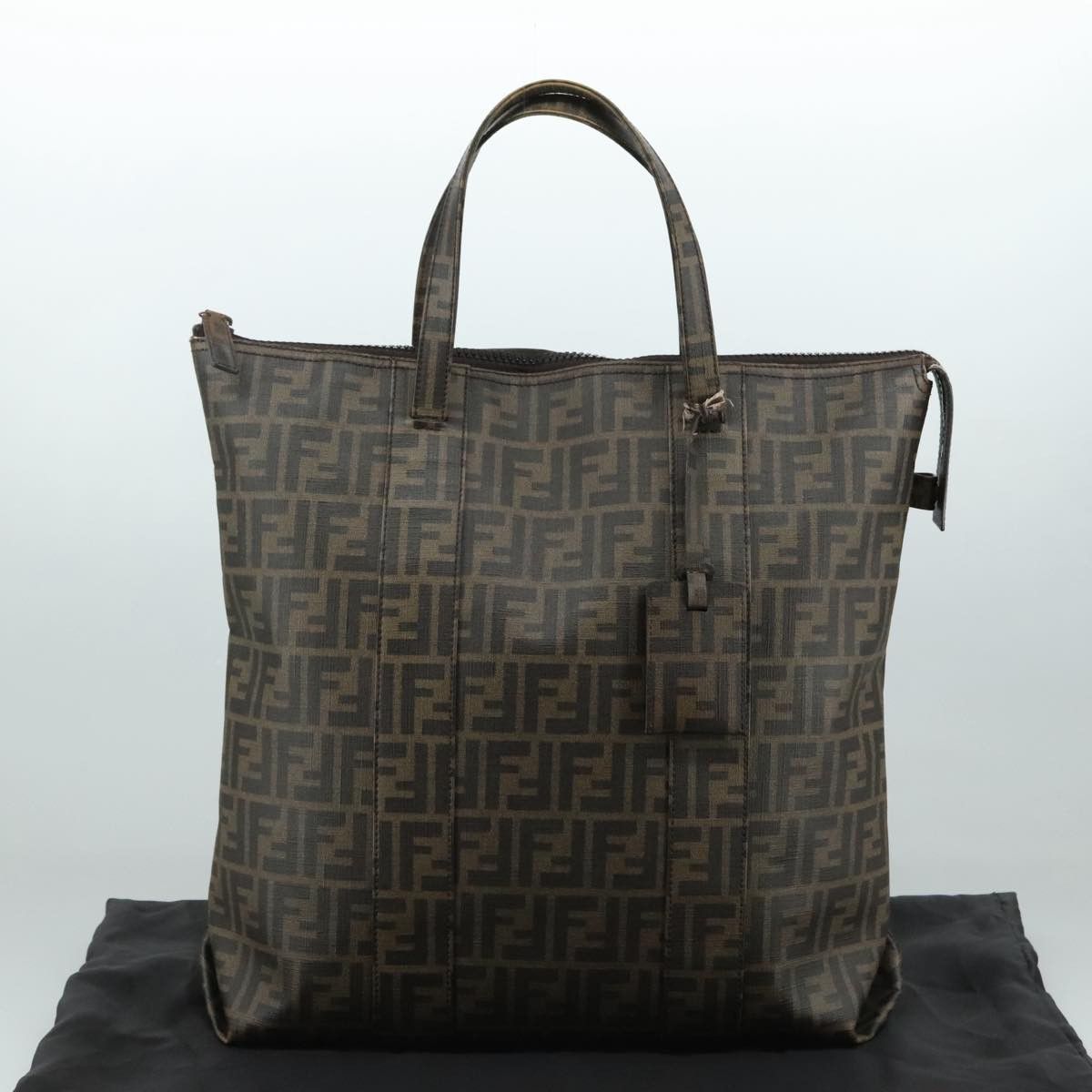 Fendi Zucca Brown Canvas Tote Bag (Pre-Owned) Size ONE SIZE - 15 Thumbnail