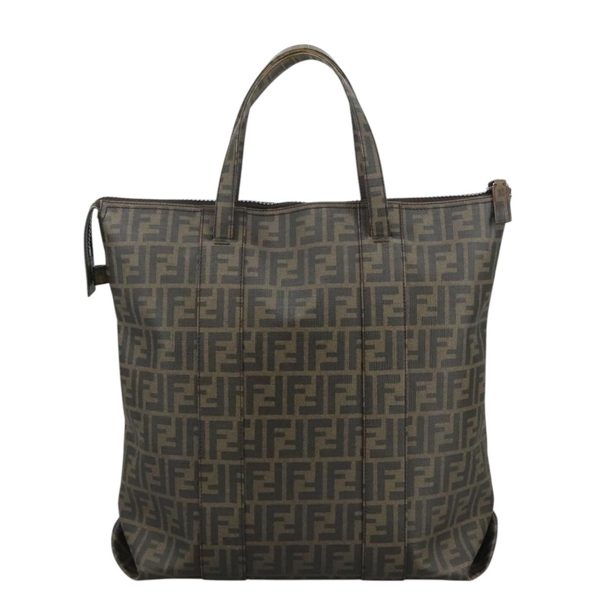 Fendi Zucca Brown Canvas Tote Bag (Pre-Owned) Size ONE SIZE - 2 Thumbnail