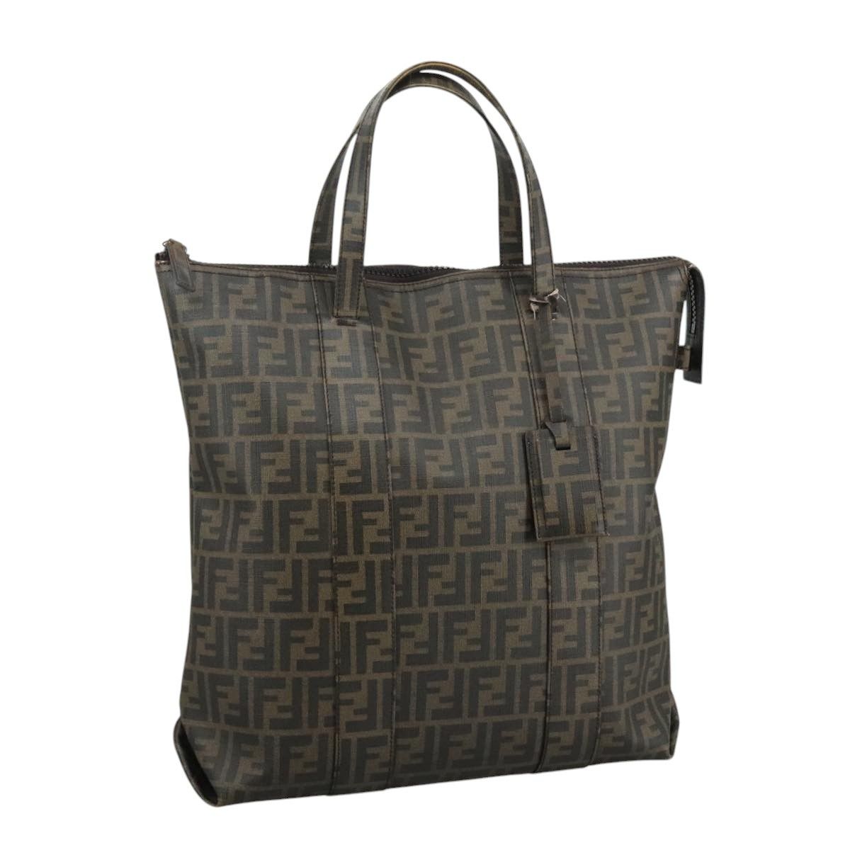 Fendi Zucca Brown Canvas Tote Bag (Pre-Owned) Size ONE SIZE - 17 Thumbnail