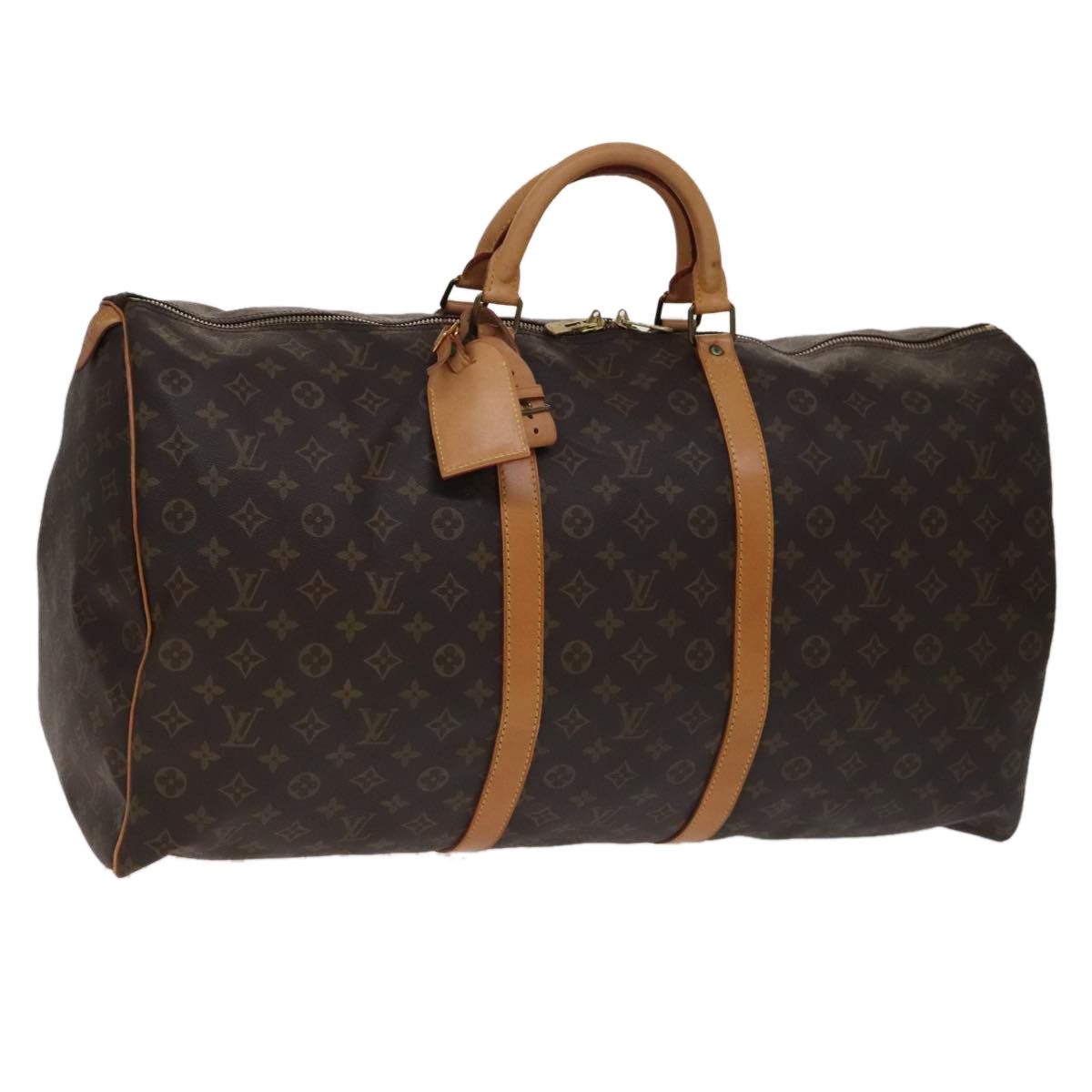 Louis Vuitton Keepall 60 Brown Canvas Travel Bag (Pre-Owned) Size ONE SIZE - 17 Thumbnail