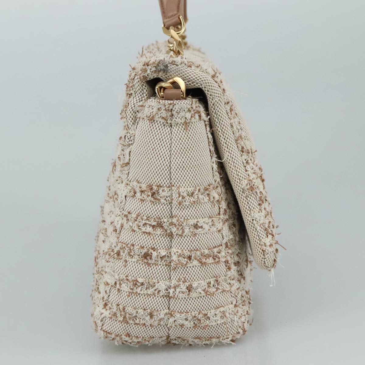 Burberry Tb Beige Canvas Handbag (Pre-Owned) Size ONE SIZE - 3 Thumbnail