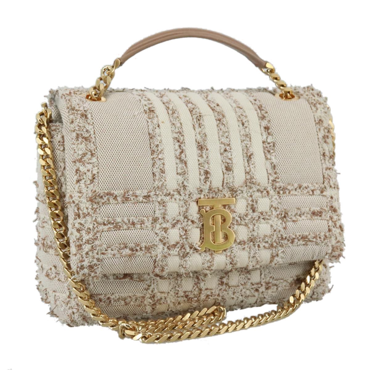 Burberry Tb Beige Canvas Handbag (Pre-Owned) Size ONE SIZE - 15 Thumbnail