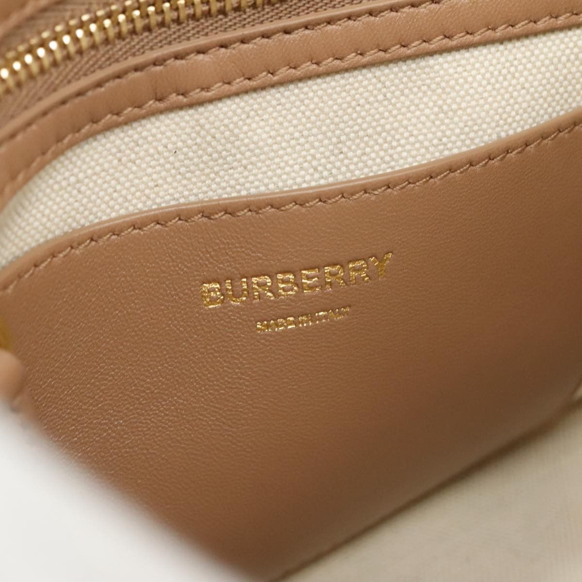 Burberry Tb Beige Canvas Handbag (Pre-Owned) Size ONE SIZE - 13 Thumbnail