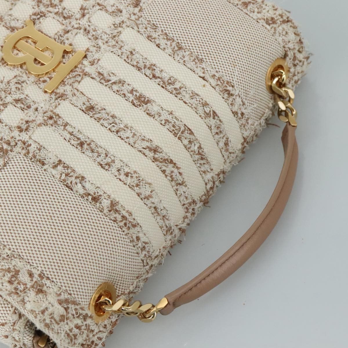 Burberry Tb Beige Canvas Handbag (Pre-Owned) Size ONE SIZE - 16 Thumbnail