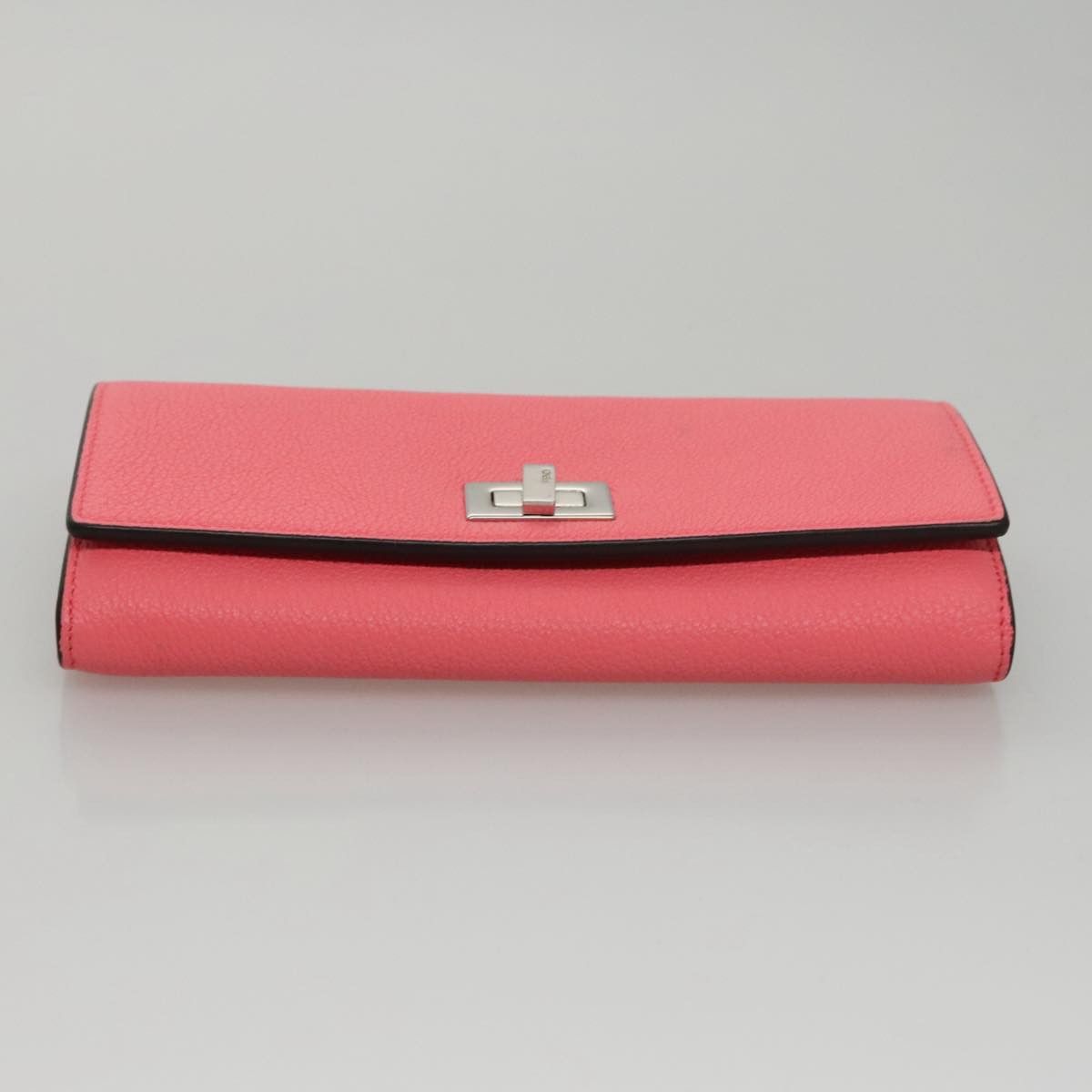 Fendi Peekaboo Pink Leather Wallet (Pre-Owned) Size ONE SIZE - 17 Thumbnail