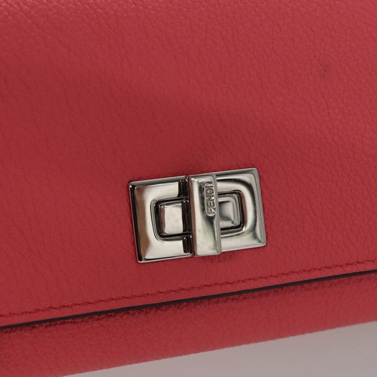 Fendi Peekaboo Pink Leather Wallet (Pre-Owned) Size ONE SIZE - 10 Thumbnail