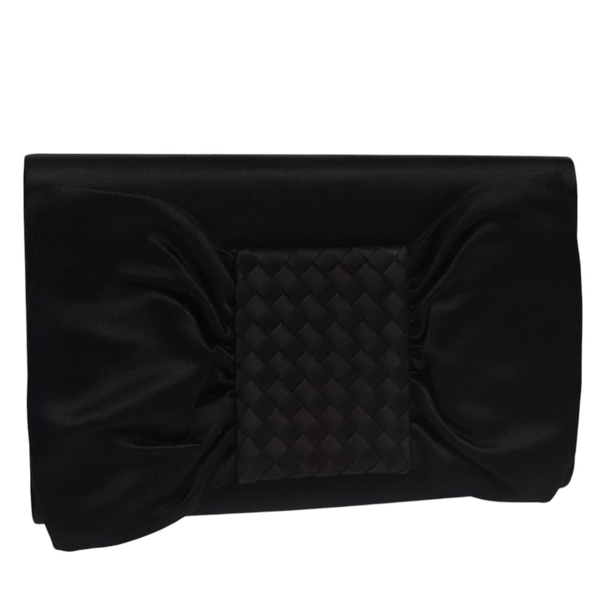 Bottega Veneta Black Silk Clutch Bag (Pre-Owned) Size ONE SIZE - 12 Thumbnail