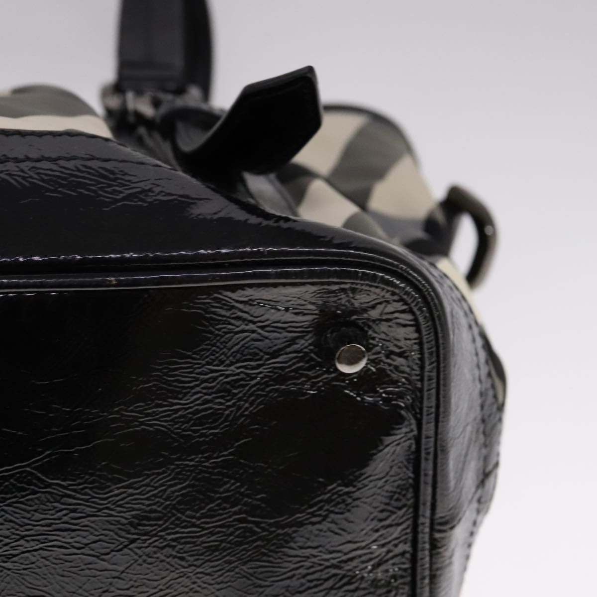 Burberry Nova Check Black Synthetic Handbag (Pre-Owned) Size ONE SIZE - 8 Thumbnail