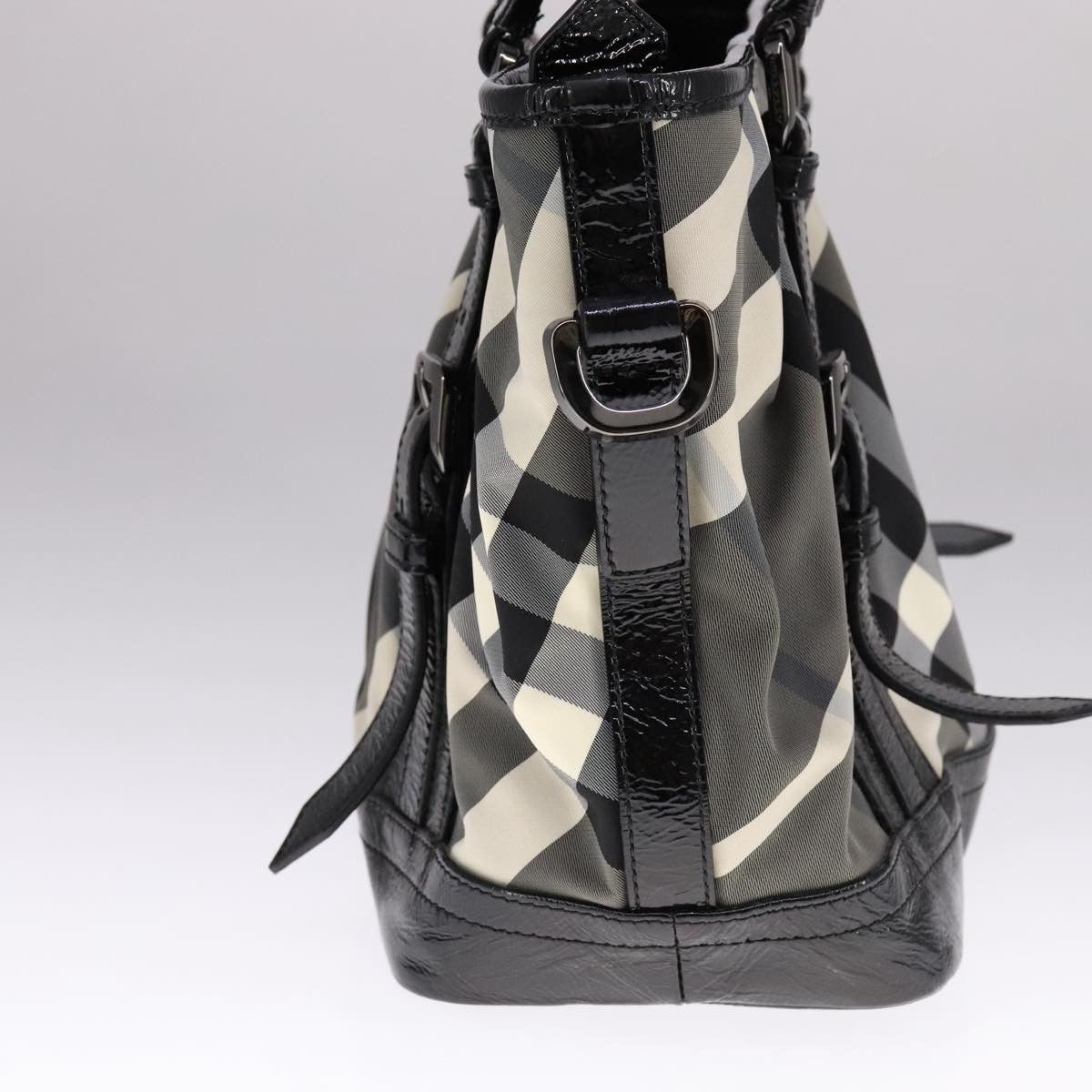 Burberry Nova Check Black Synthetic Handbag (Pre-Owned) Size ONE SIZE - 4 Thumbnail