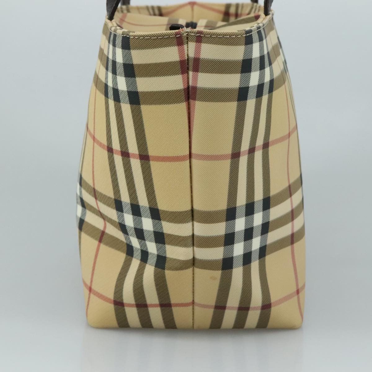 Burberry Nova Check Beige Canvas Tote Bag (Pre-Owned) Size ONE SIZE - 3 Thumbnail