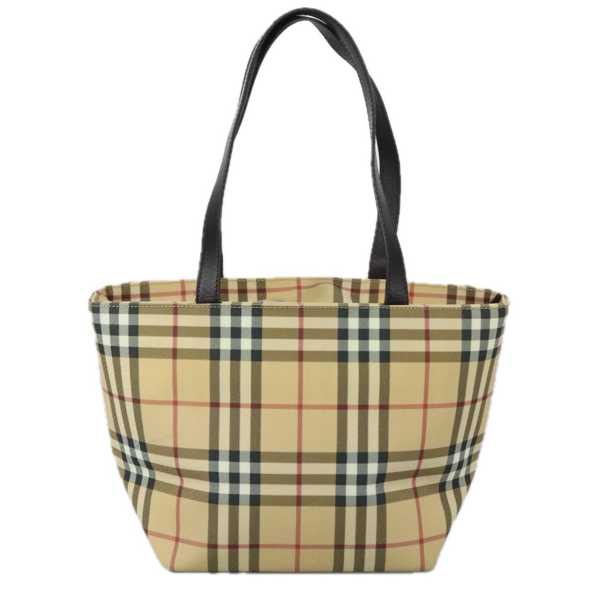 Burberry Nova Check Beige Canvas Tote Bag (Pre-Owned) Size ONE SIZE - 2 Thumbnail