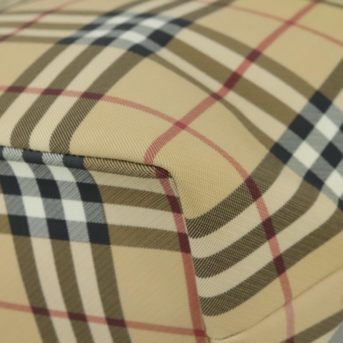 Burberry Nova Check Beige Canvas Tote Bag (Pre-Owned) Size ONE SIZE - 9 Thumbnail