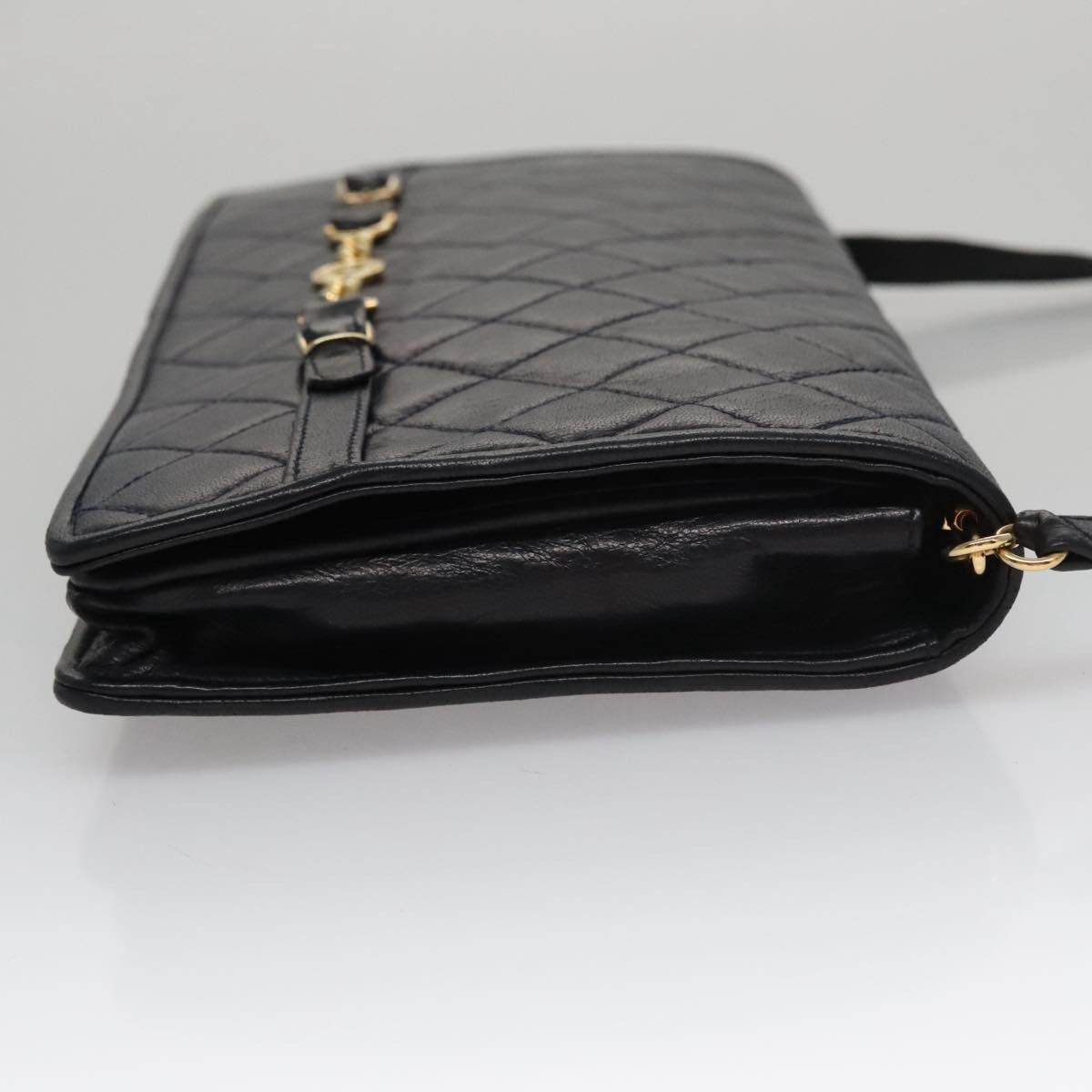 Bally Black Leather Shoulder Bag (Pre-Owned) Size ONE SIZE - 3 Thumbnail