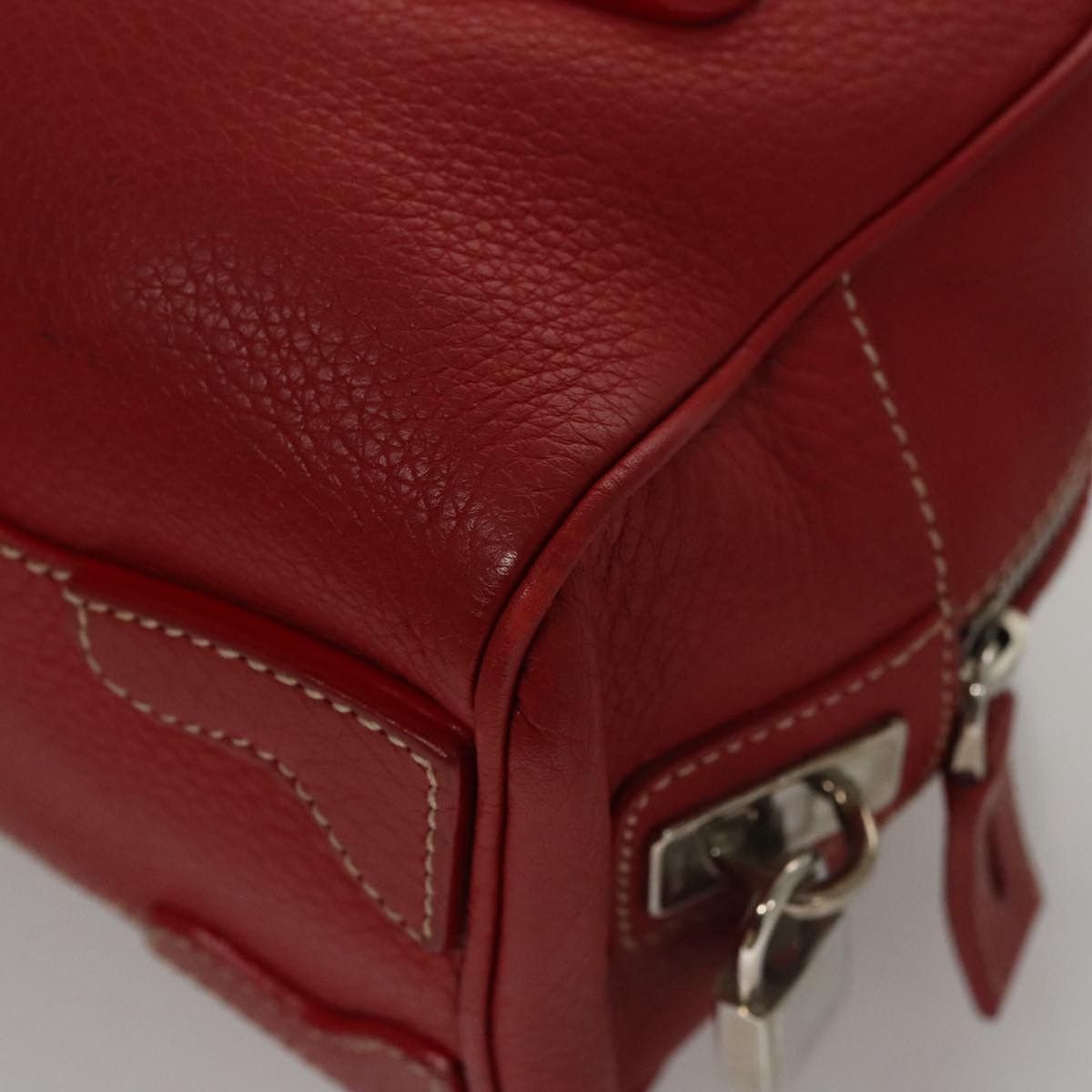 Prada Red Leather Handbag (Pre-Owned) Size ONE SIZE - 10 Thumbnail