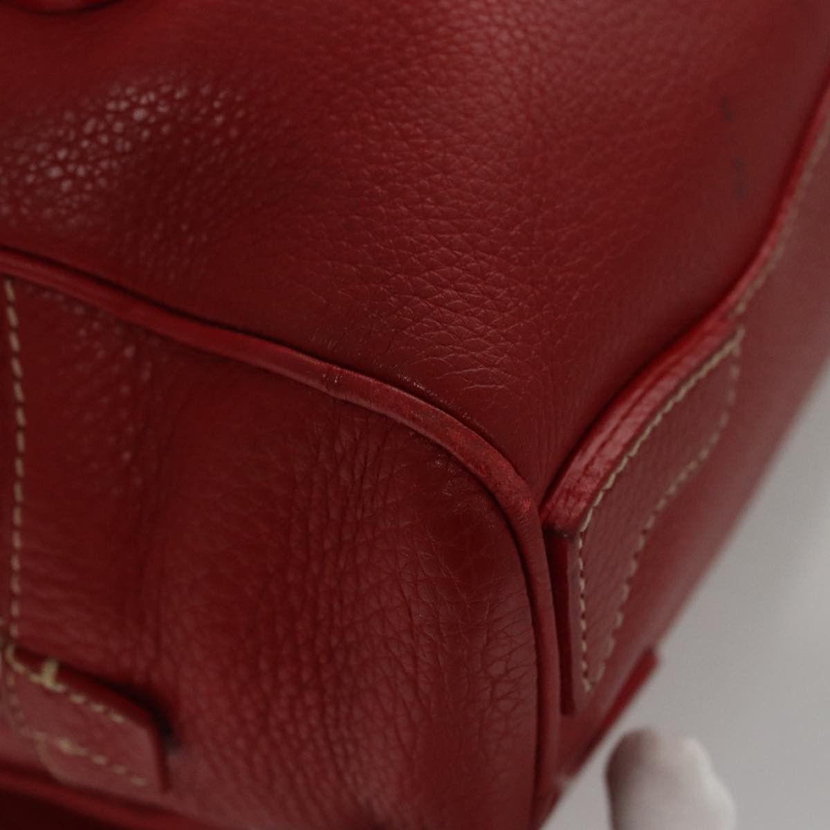 Prada Red Leather Handbag (Pre-Owned) Size ONE SIZE - 9 Thumbnail