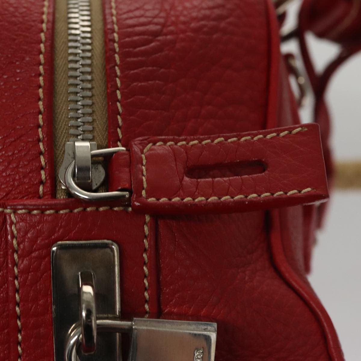 Prada Red Leather Handbag (Pre-Owned) Size ONE SIZE - 13 Thumbnail