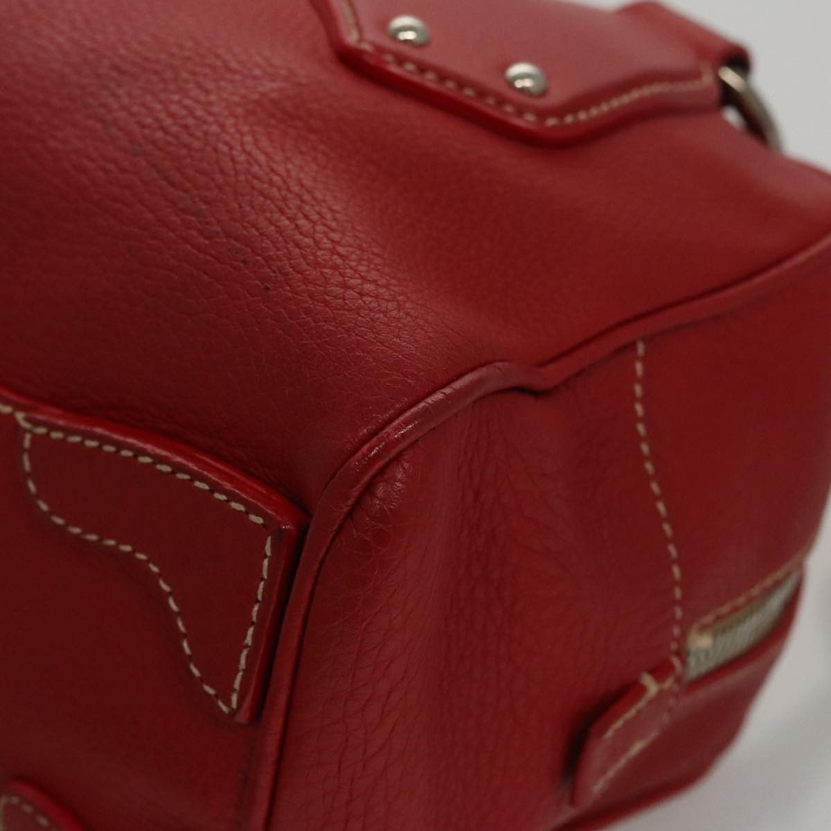Prada Red Leather Handbag (Pre-Owned) Size ONE SIZE - 8 Thumbnail