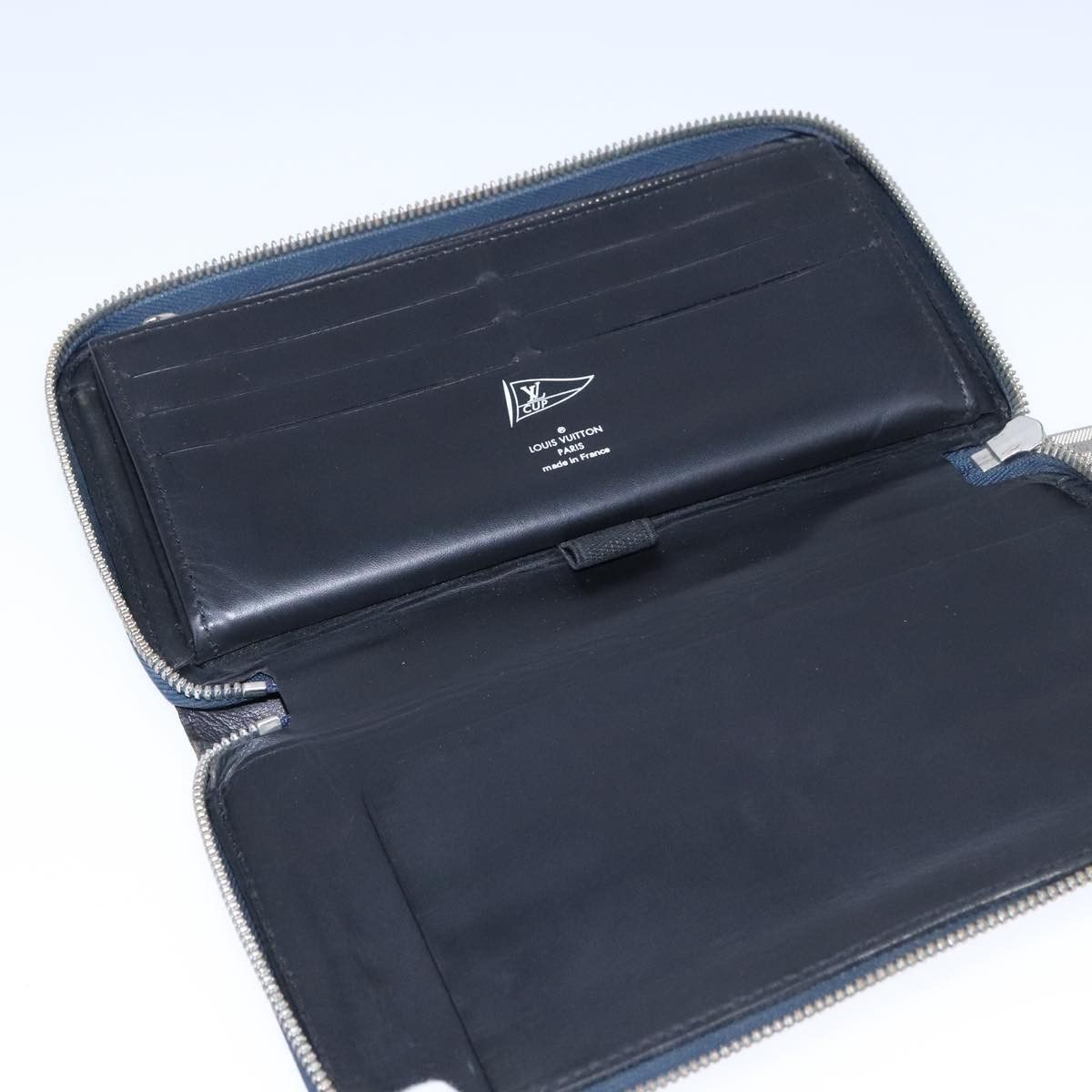 Louis Vuitton Zippy Organizer Navy Leather Wallet (Pre-Owned) Size ONE SIZE - 10 Thumbnail