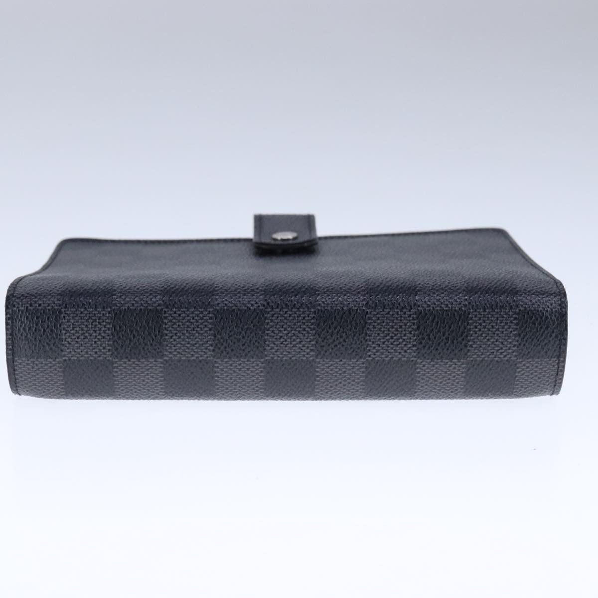 Louis Vuitton Agenda Mm Black Canvas Wallet (Pre-Owned) Size ONE SIZE - 4 Thumbnail