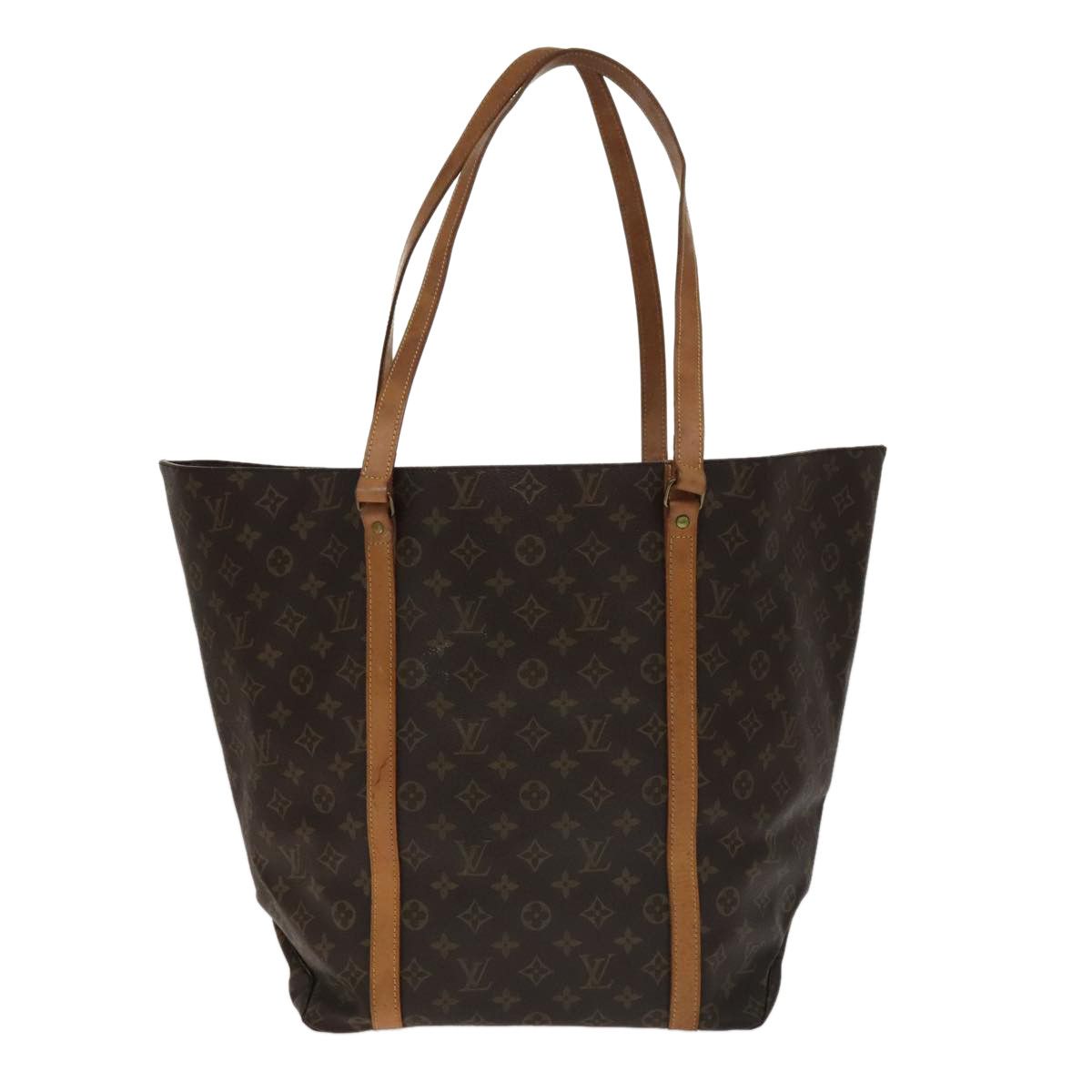 Louis Vuitton Shopping Brown Canvas Tote Bag (Pre-Owned) Size ONE SIZE - 2 Thumbnail