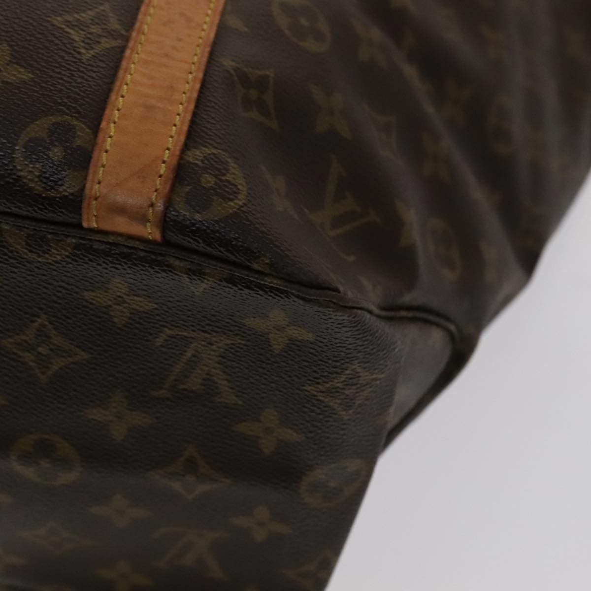 Louis Vuitton Shopping Brown Canvas Tote Bag (Pre-Owned) Size ONE SIZE - 9 Thumbnail