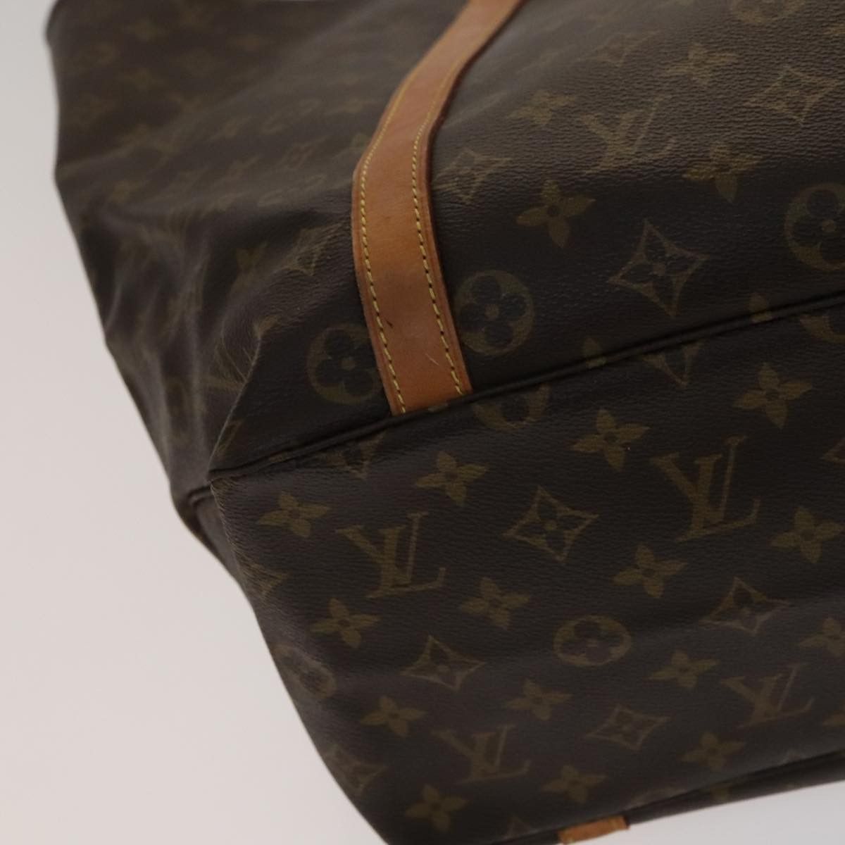 Louis Vuitton Shopping Brown Canvas Tote Bag (Pre-Owned) Size ONE SIZE - 8 Thumbnail