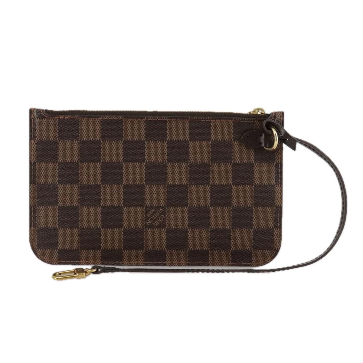 Louis Vuitton Neverfull Pouch Brown Canvas Clutch Bag (Pre-Owned) Size ONE SIZE - 2 Thumbnail