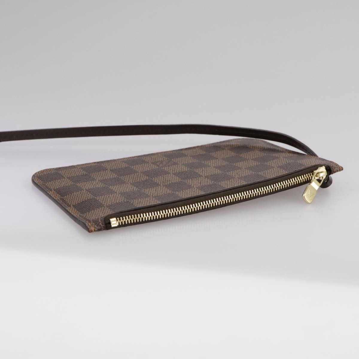 Louis Vuitton Neverfull Pouch Brown Canvas Clutch Bag (Pre-Owned) Size ONE SIZE - 14 Thumbnail