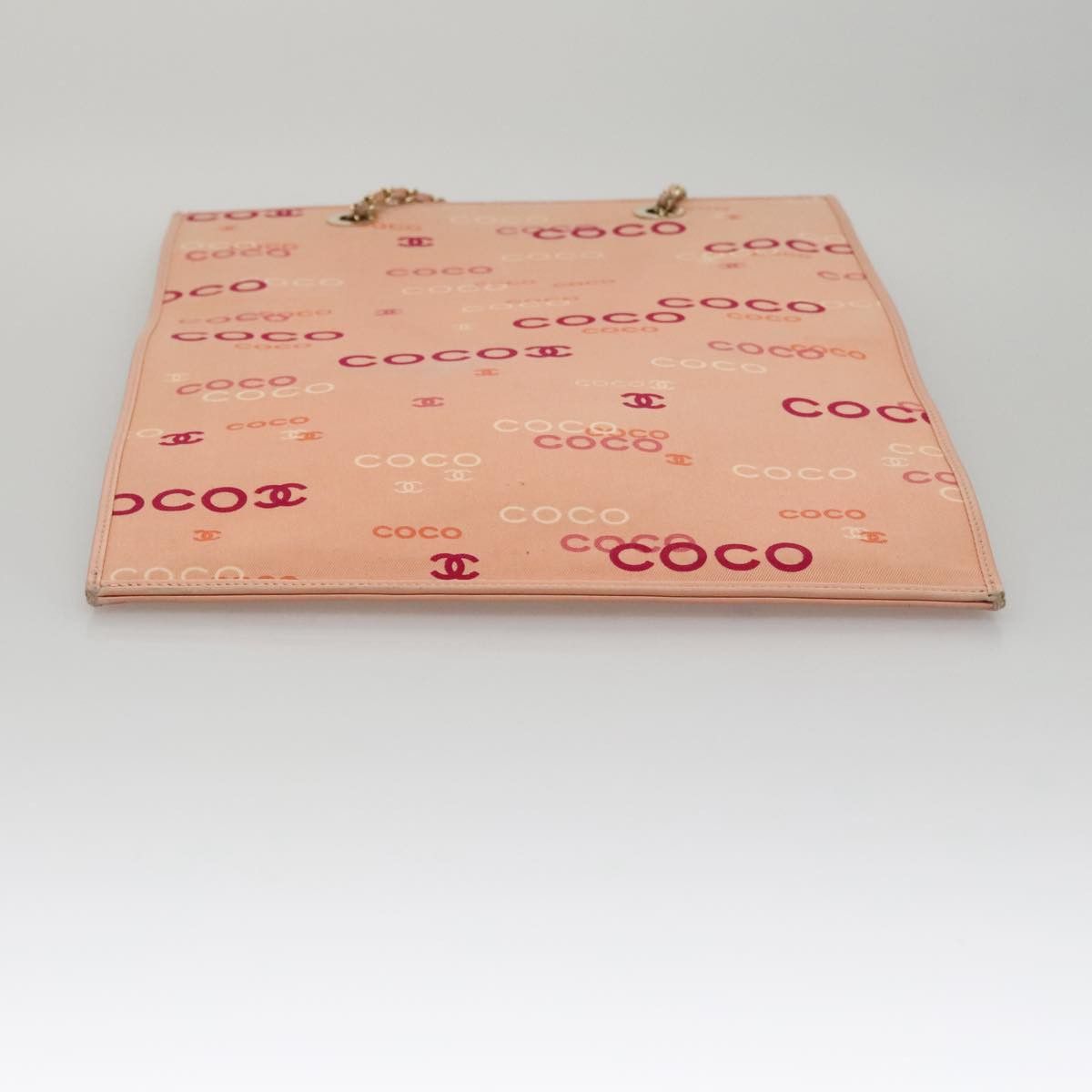 Chanel Coco Mark Pink Canvas Tote Bag (Pre-Owned) Size ONE SIZE - 12 Thumbnail