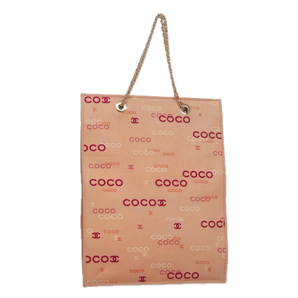Chanel Coco Mark Pink Canvas Tote Bag (Pre-Owned) Size ONE SIZE - 14 Thumbnail