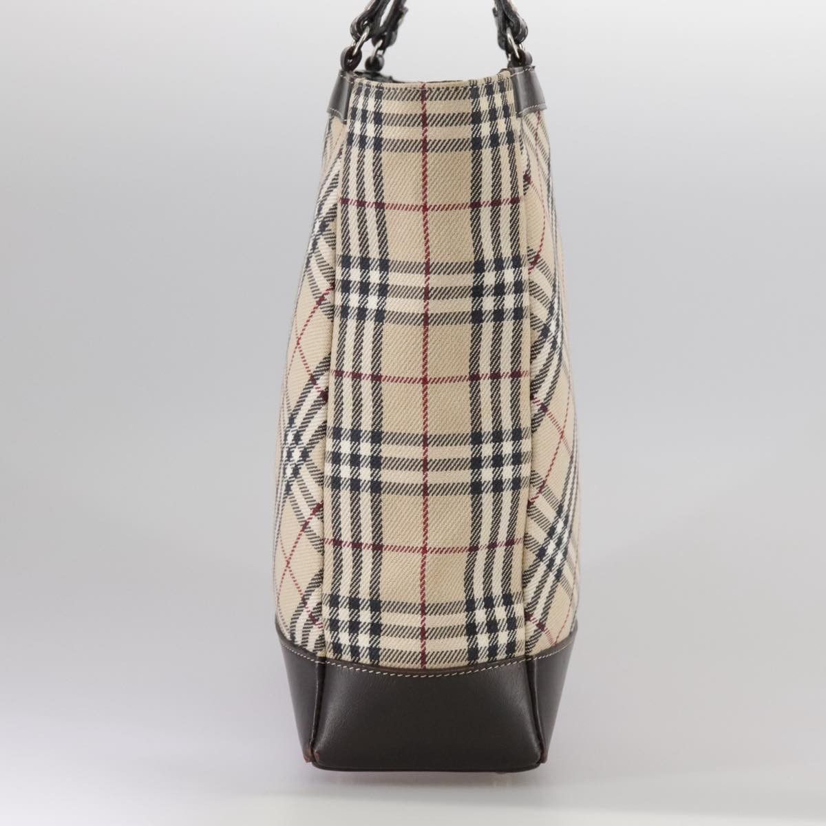 Burberry Nova Check Beige Canvas Handbag (Pre-Owned) Size ONE SIZE - 4 Thumbnail