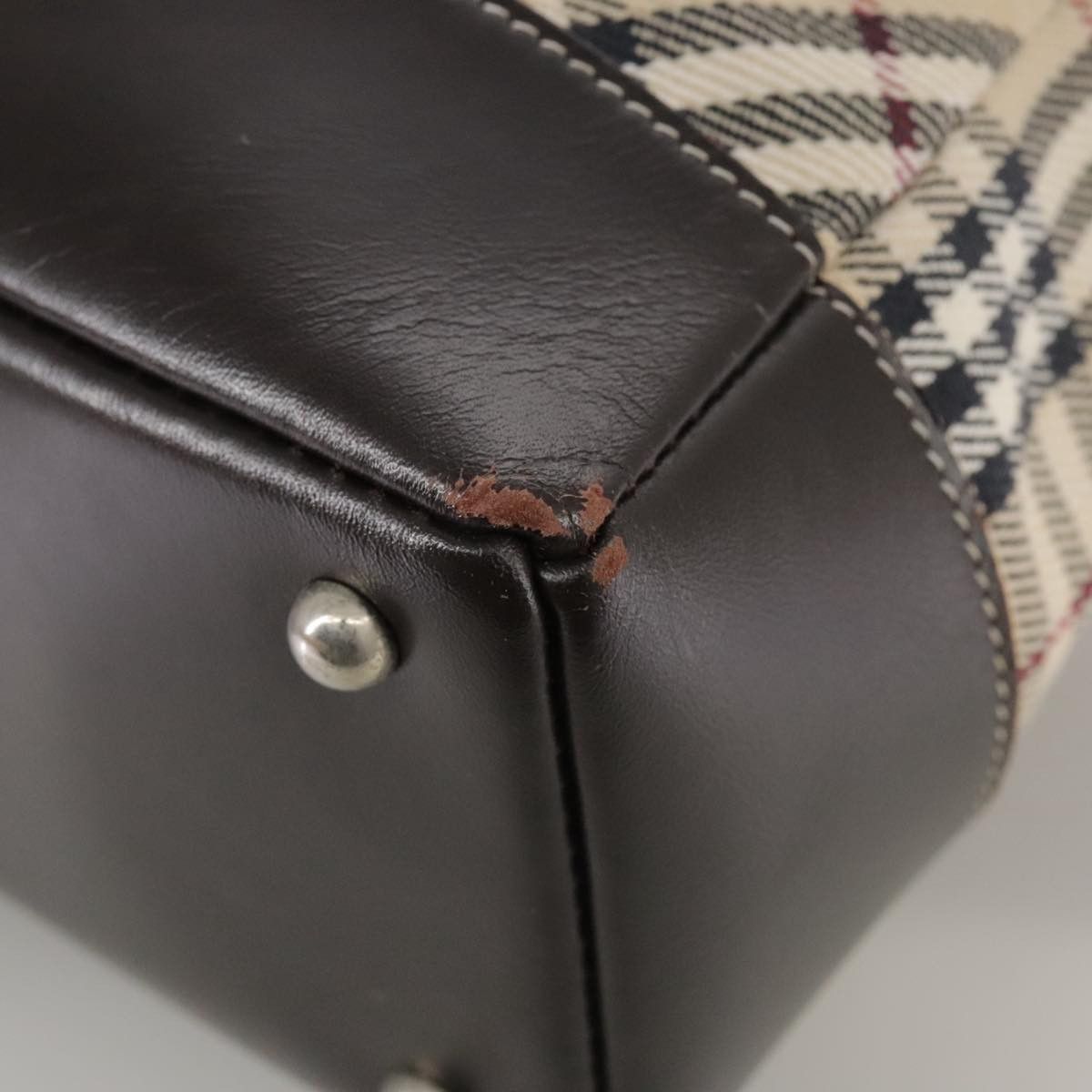 Burberry Nova Check Beige Canvas Handbag (Pre-Owned) Size ONE SIZE - 10 Thumbnail