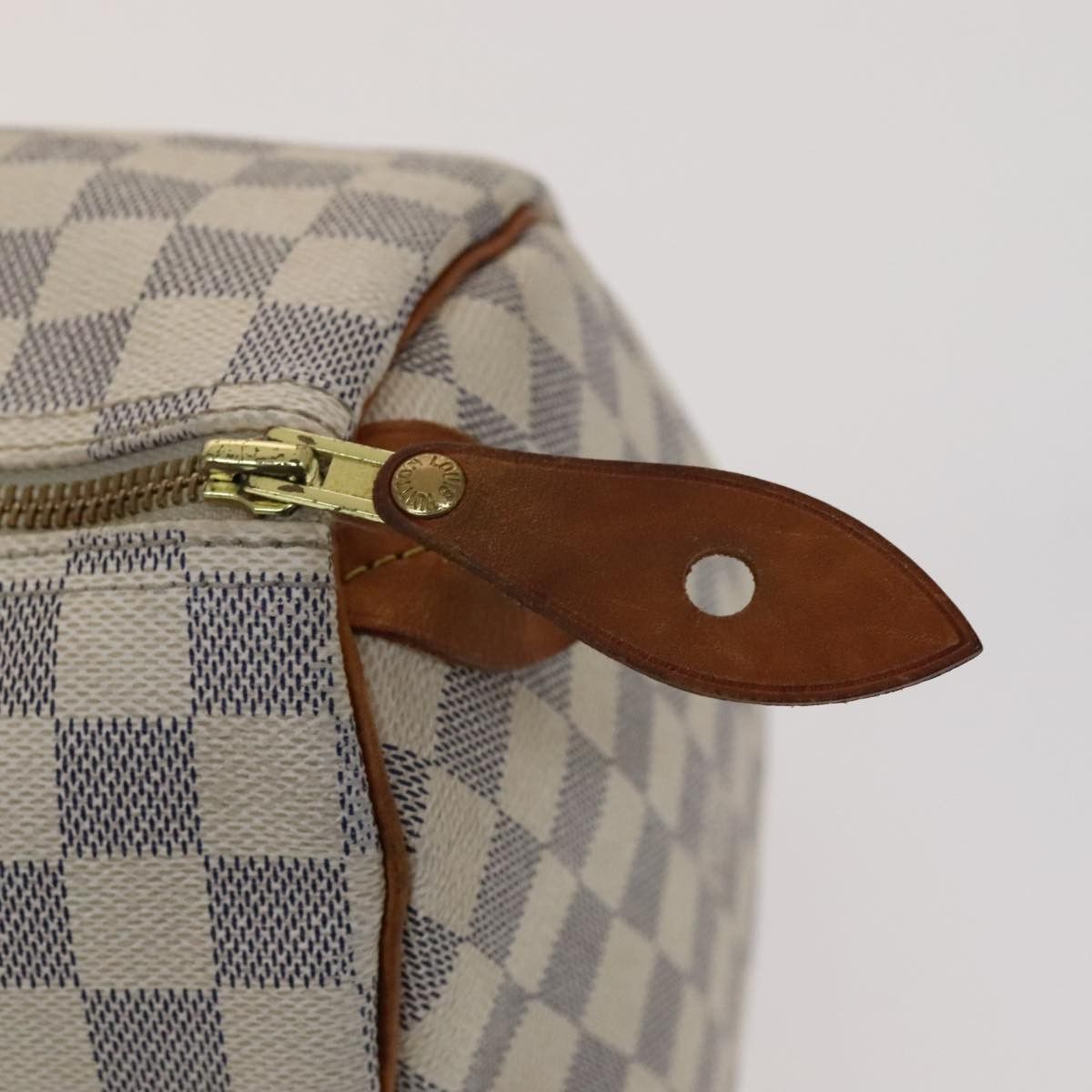 Louis Vuitton Speedy 35 White Canvas Handbag (Pre-Owned) Size ONE SIZE - 7 Thumbnail