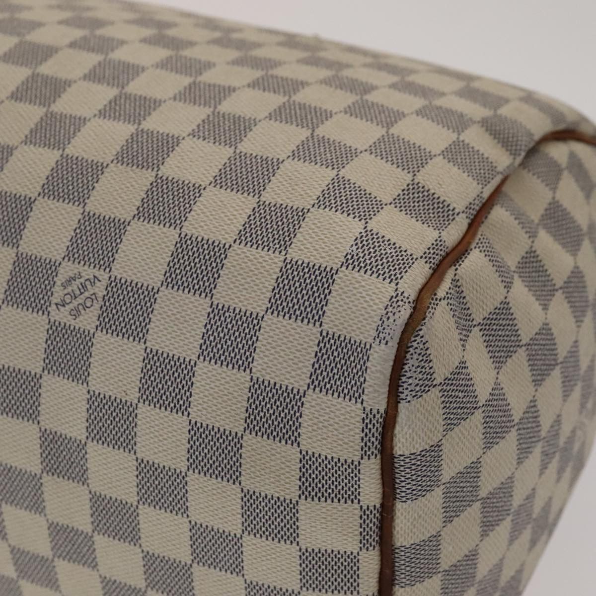 Louis Vuitton Speedy 35 White Canvas Handbag (Pre-Owned) Size ONE SIZE - 20 Thumbnail