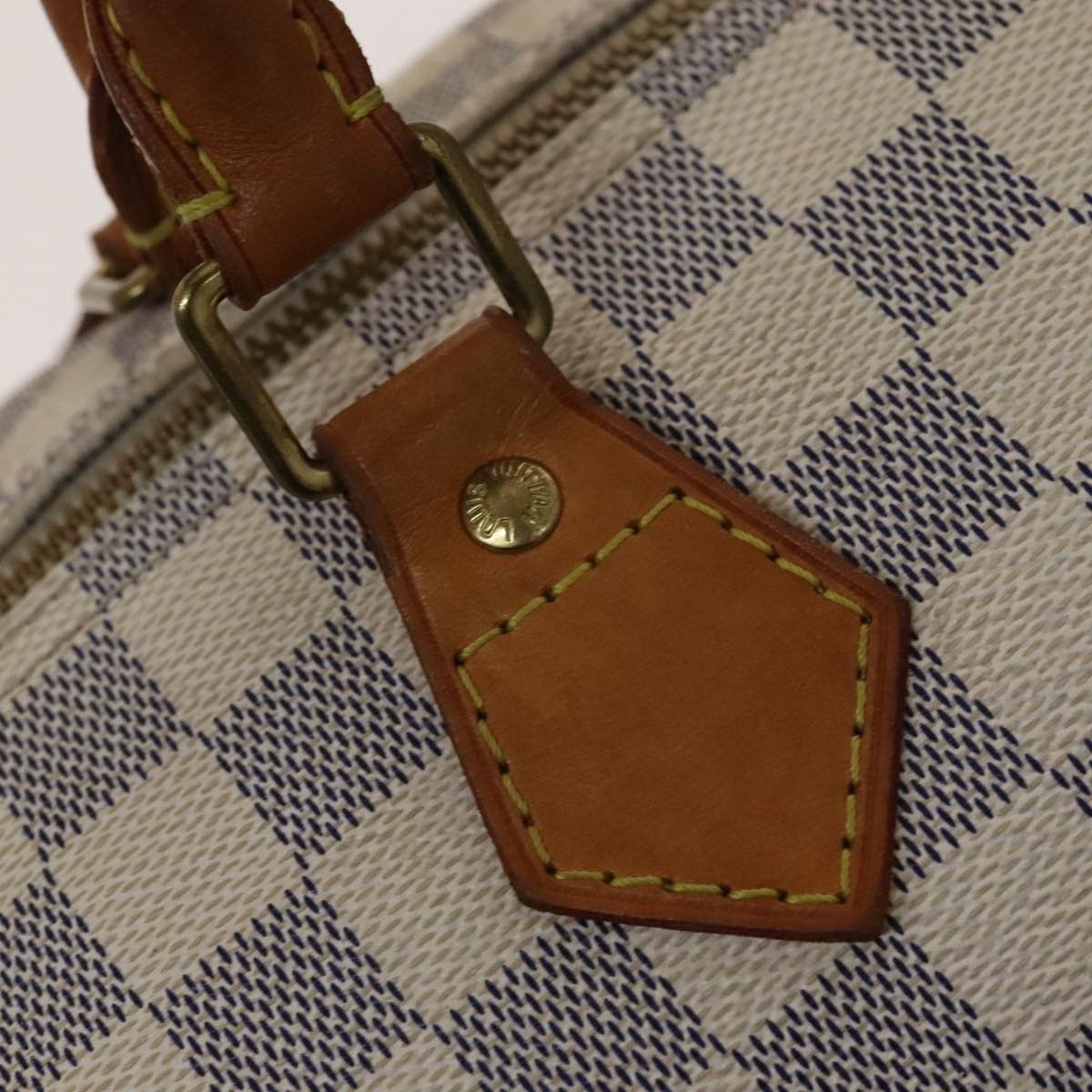 Louis Vuitton Speedy 35 White Canvas Handbag (Pre-Owned) Size ONE SIZE - 13 Thumbnail
