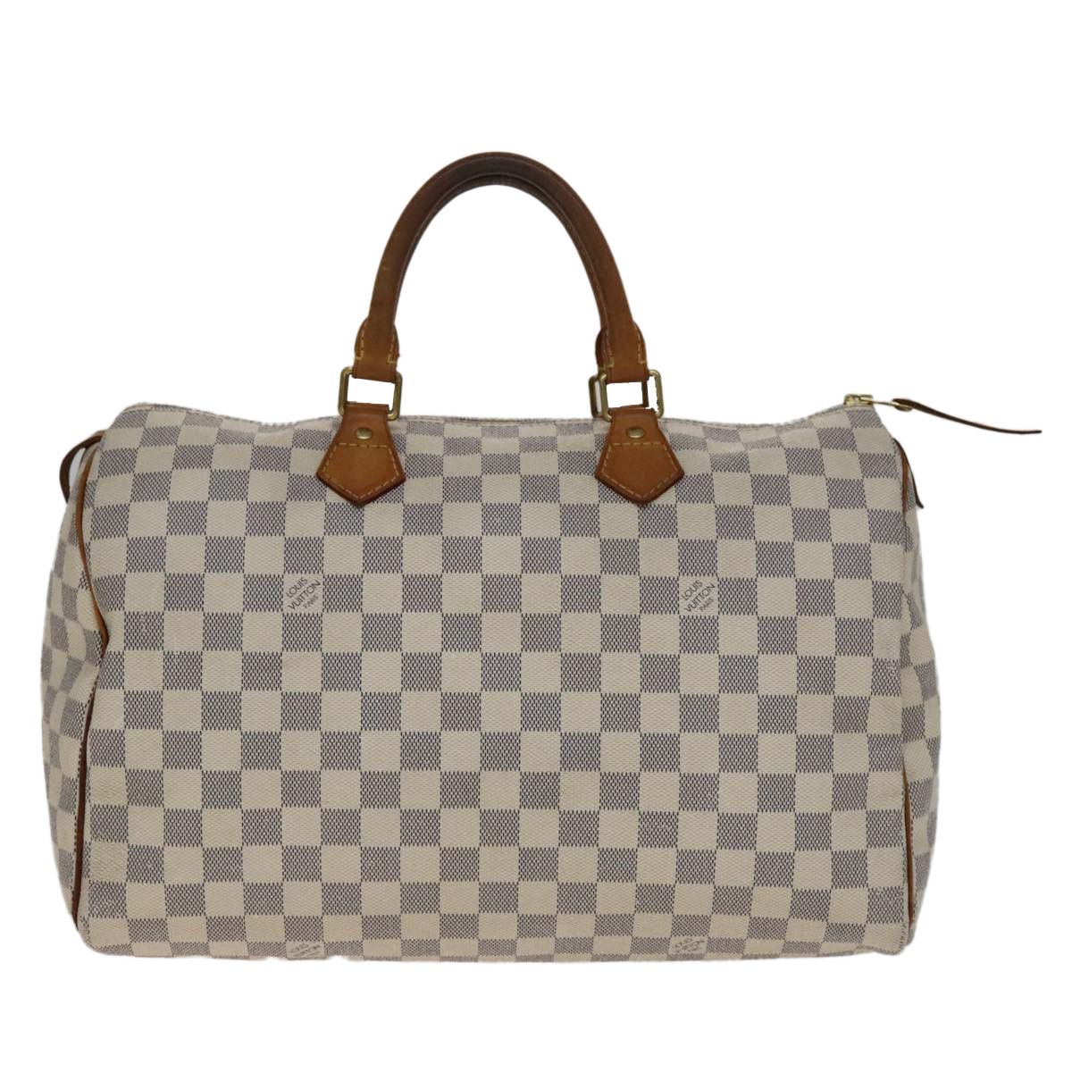 Louis Vuitton Speedy 35 White Canvas Handbag (Pre-Owned) Size ONE SIZE - 16 Thumbnail
