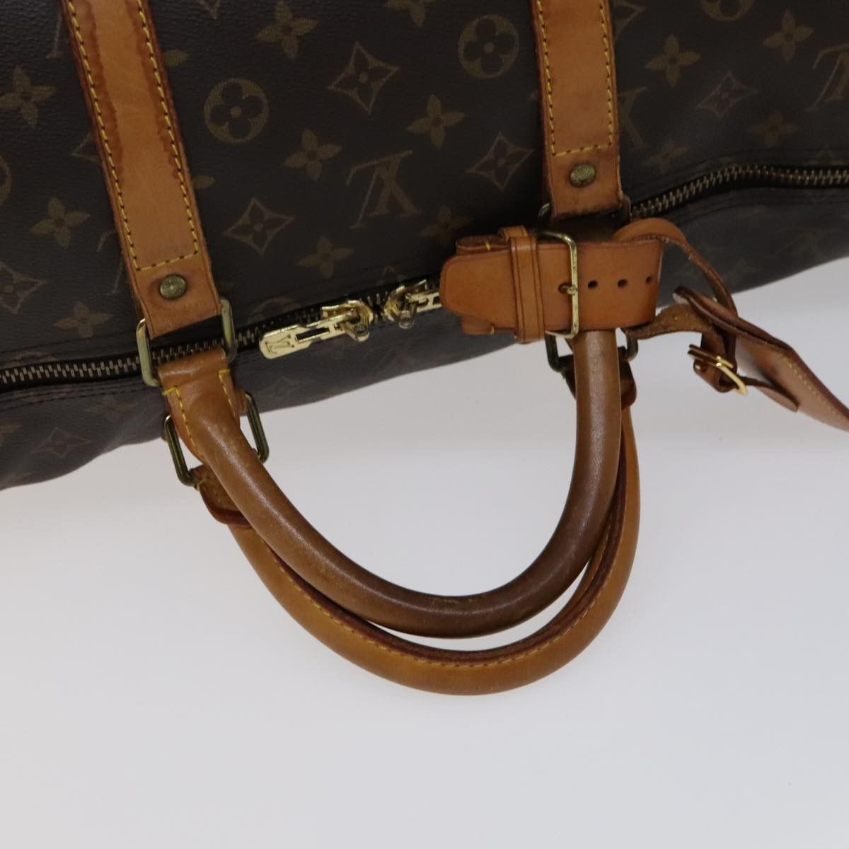 Louis Vuitton Keepall 55 Brown Canvas Travel Bag (Pre-Owned) Size ONE SIZE - 4 Thumbnail