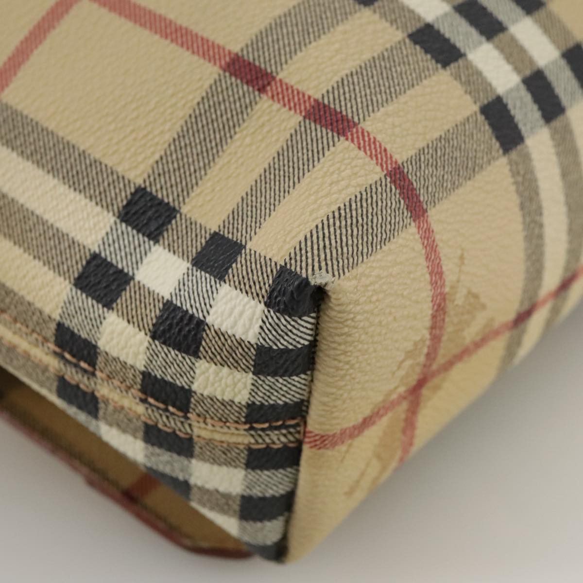 Burberry Nova Check Beige Canvas Shoulder Bag (Pre-Owned) Size ONE SIZE - 10 Thumbnail