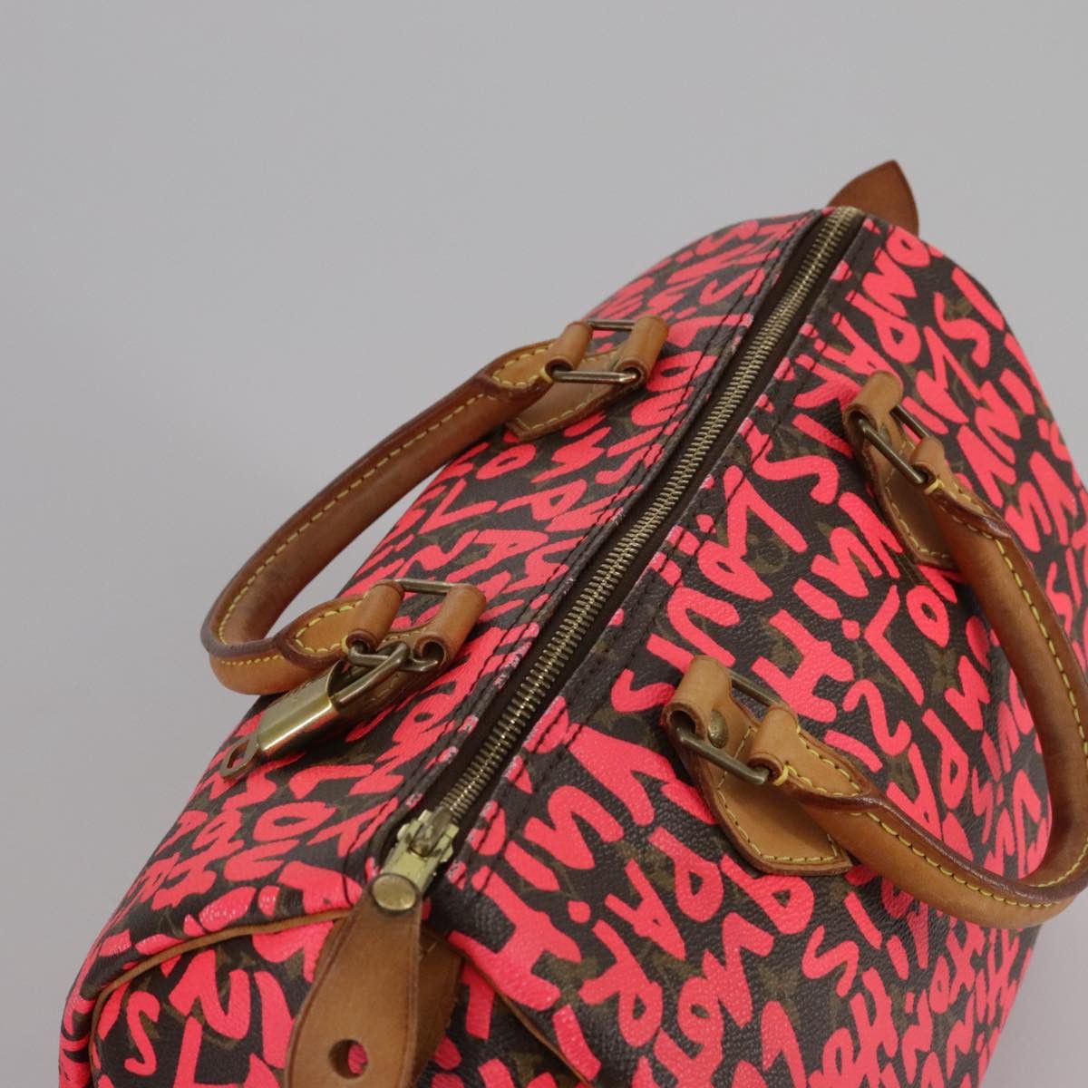 Louis Vuitton Speedy 30 Red Canvas Handbag (Pre-Owned) Size ONE SIZE - 17 Thumbnail